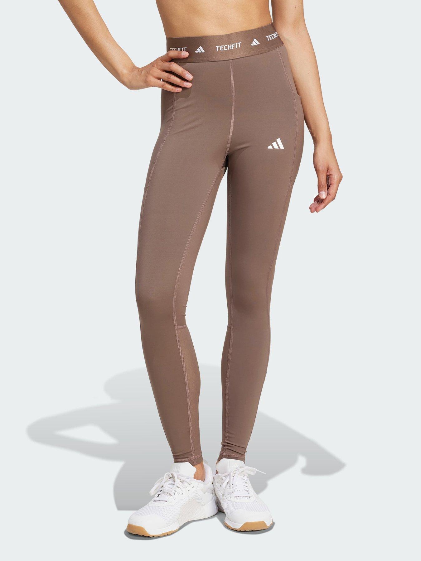 undefined Techfit Stash Pocket Full-Length Leggings - Blue
