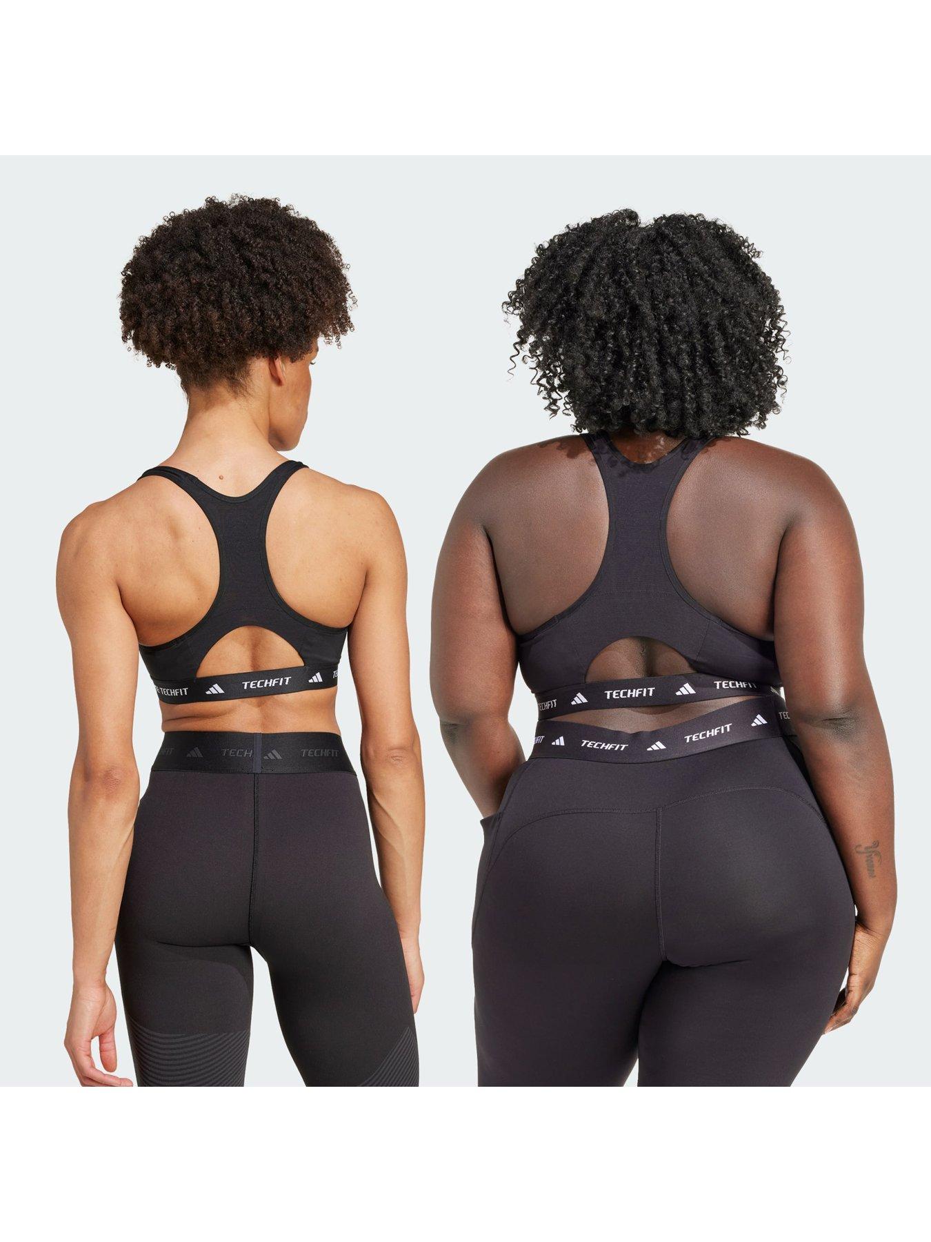  image of adidas-techfit-medium-support-bra-black