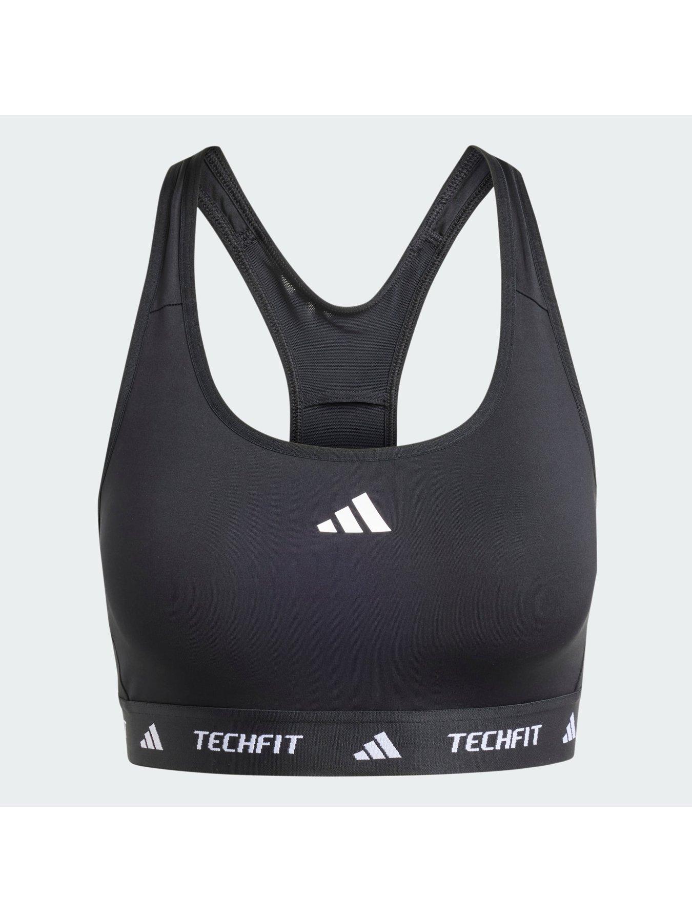  image of adidas-techfit-medium-support-bra-black