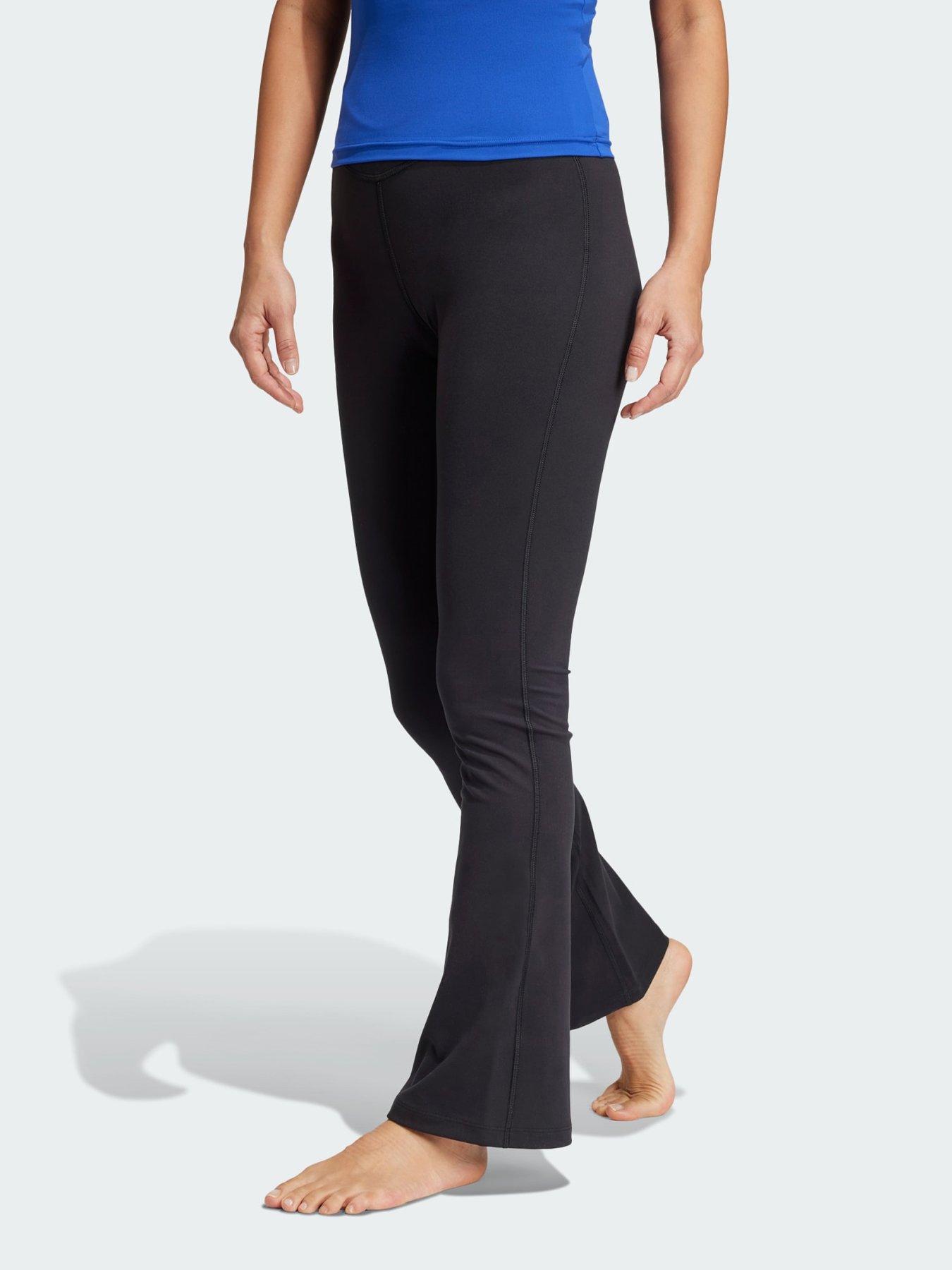  image of adidas-yoga-flared-pants-black