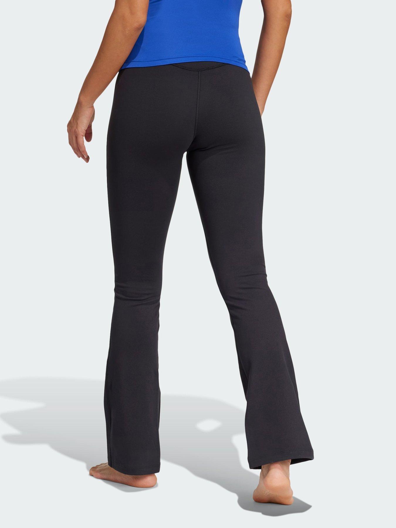  image of adidas-yoga-flared-pants-black