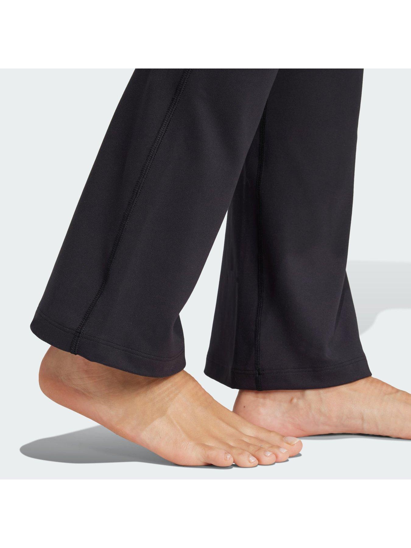  image of adidas-yoga-flared-pants-black