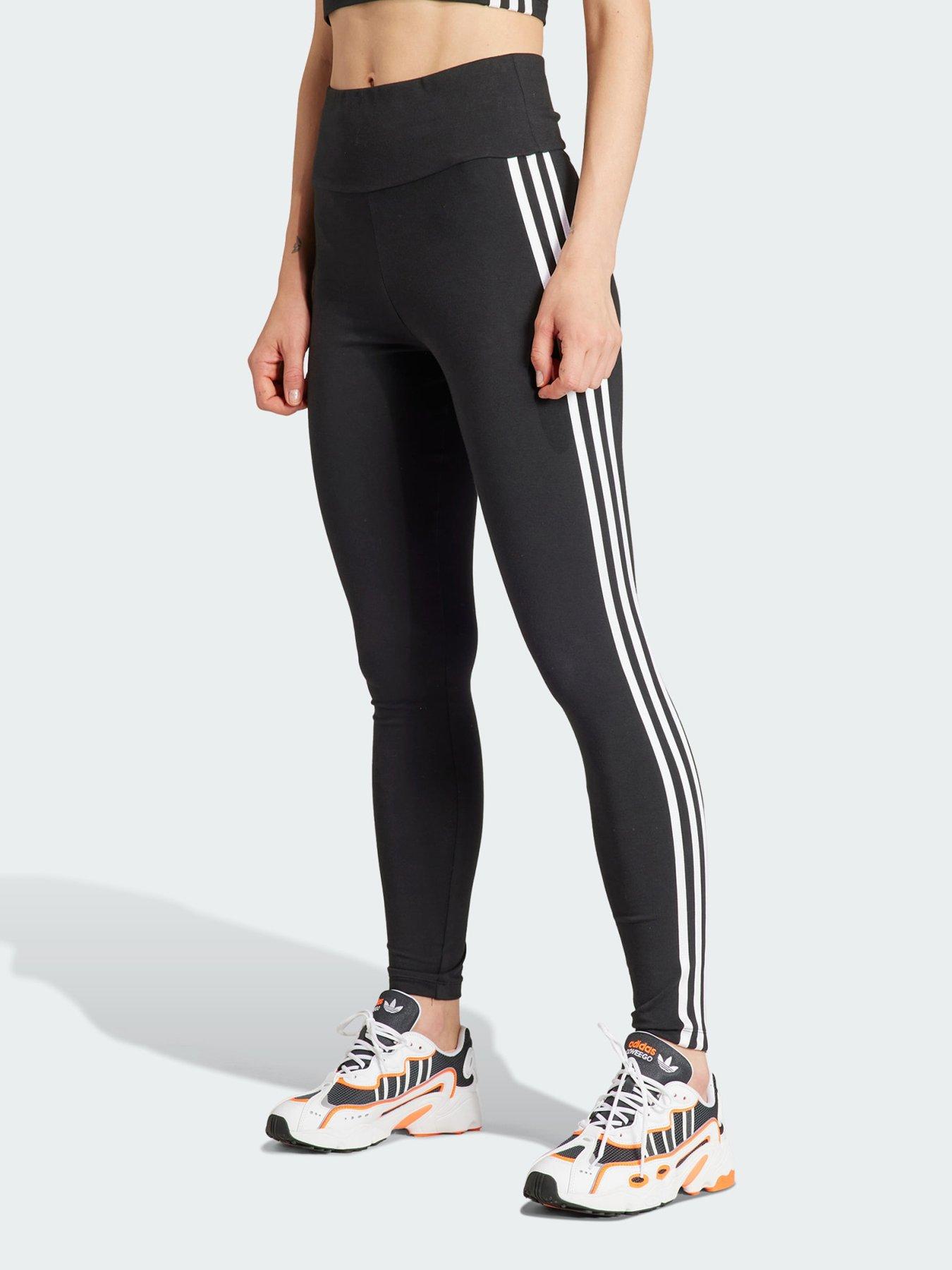 undefined 3-Stripes Leggings - Black