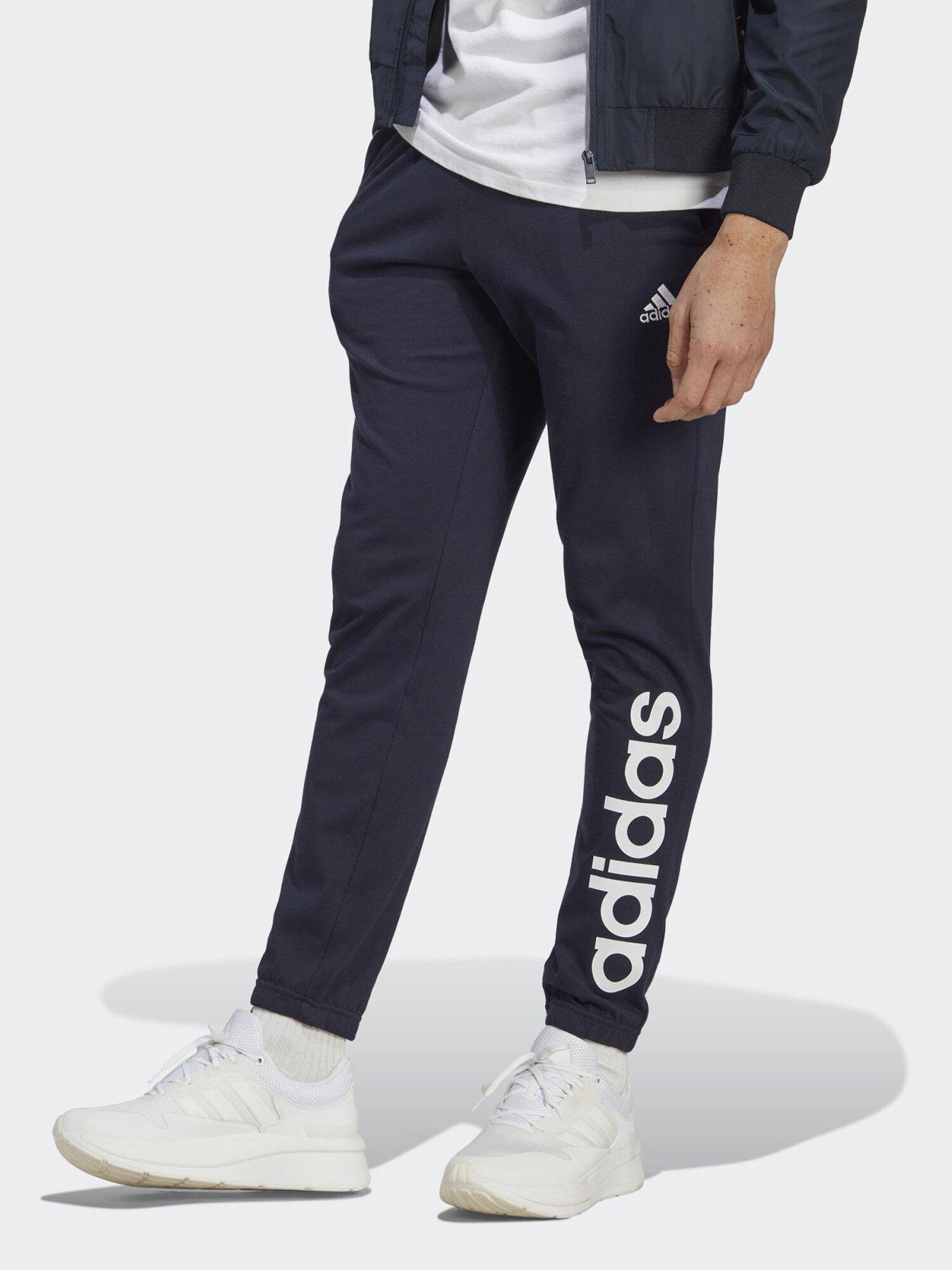 undefined Essentials Single Jersey Tapered Elasticized Cuff Logo Pants