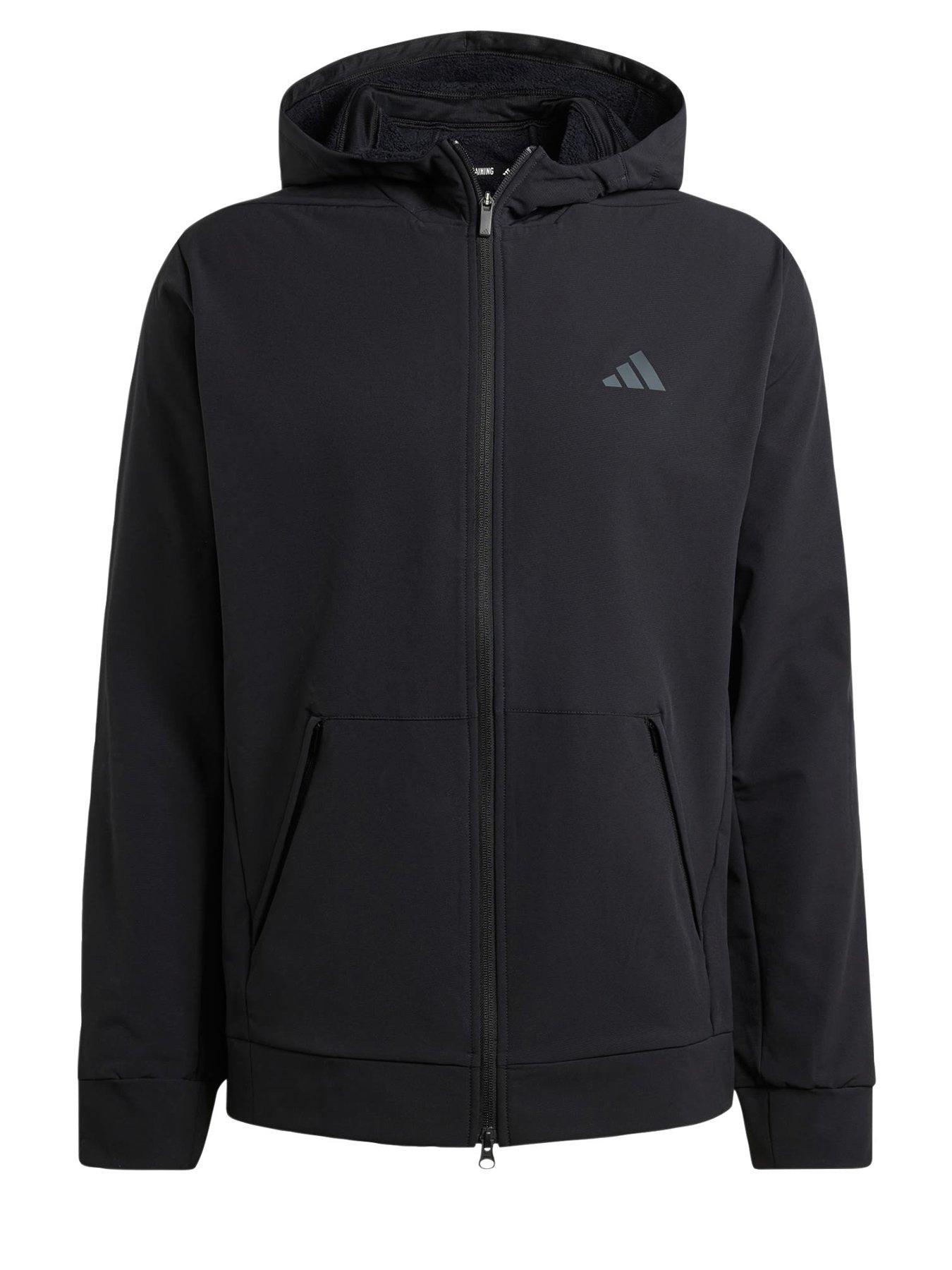 adidas Designed for Training Full-Zip Hoodie Black