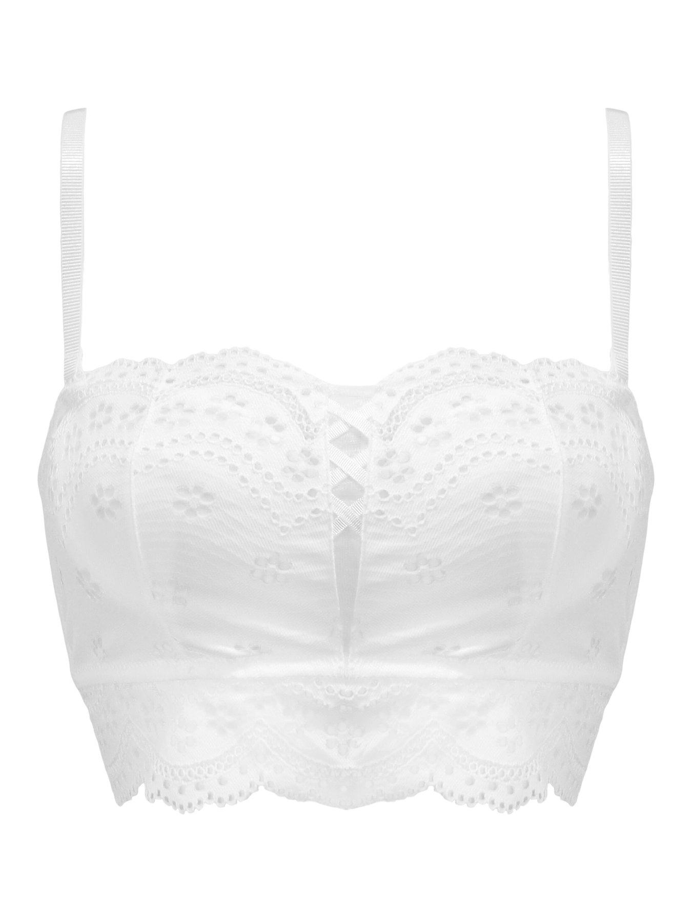  image of pour-moi-swoon-strapless-longline-bra-white