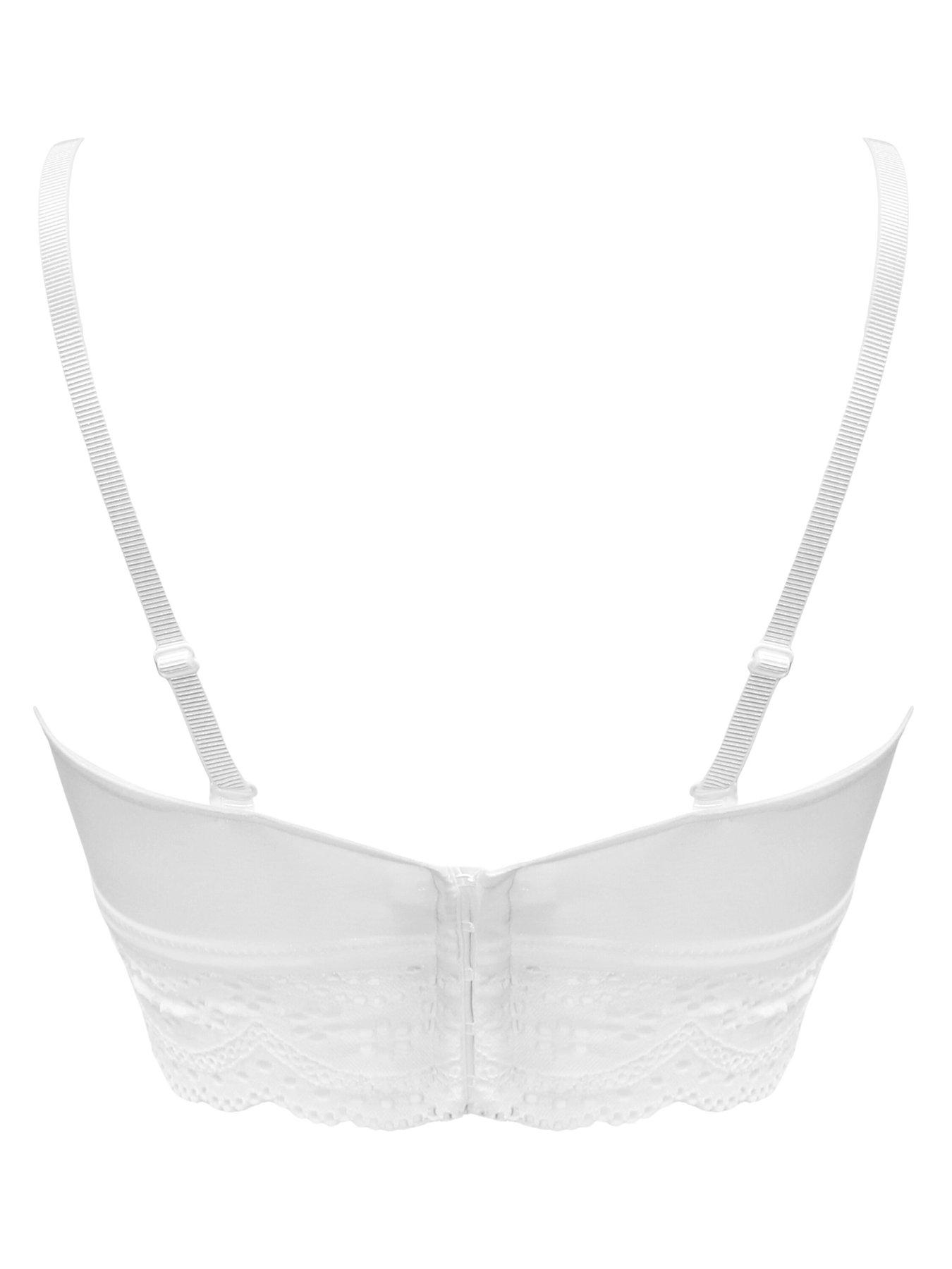  image of pour-moi-swoon-strapless-longline-bra-white