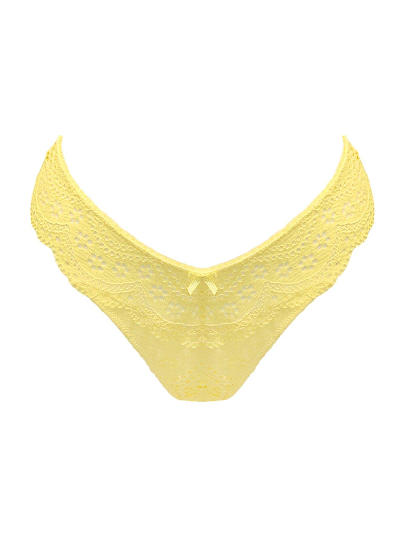  image of pour-moi-swoon-thong-light-yellow