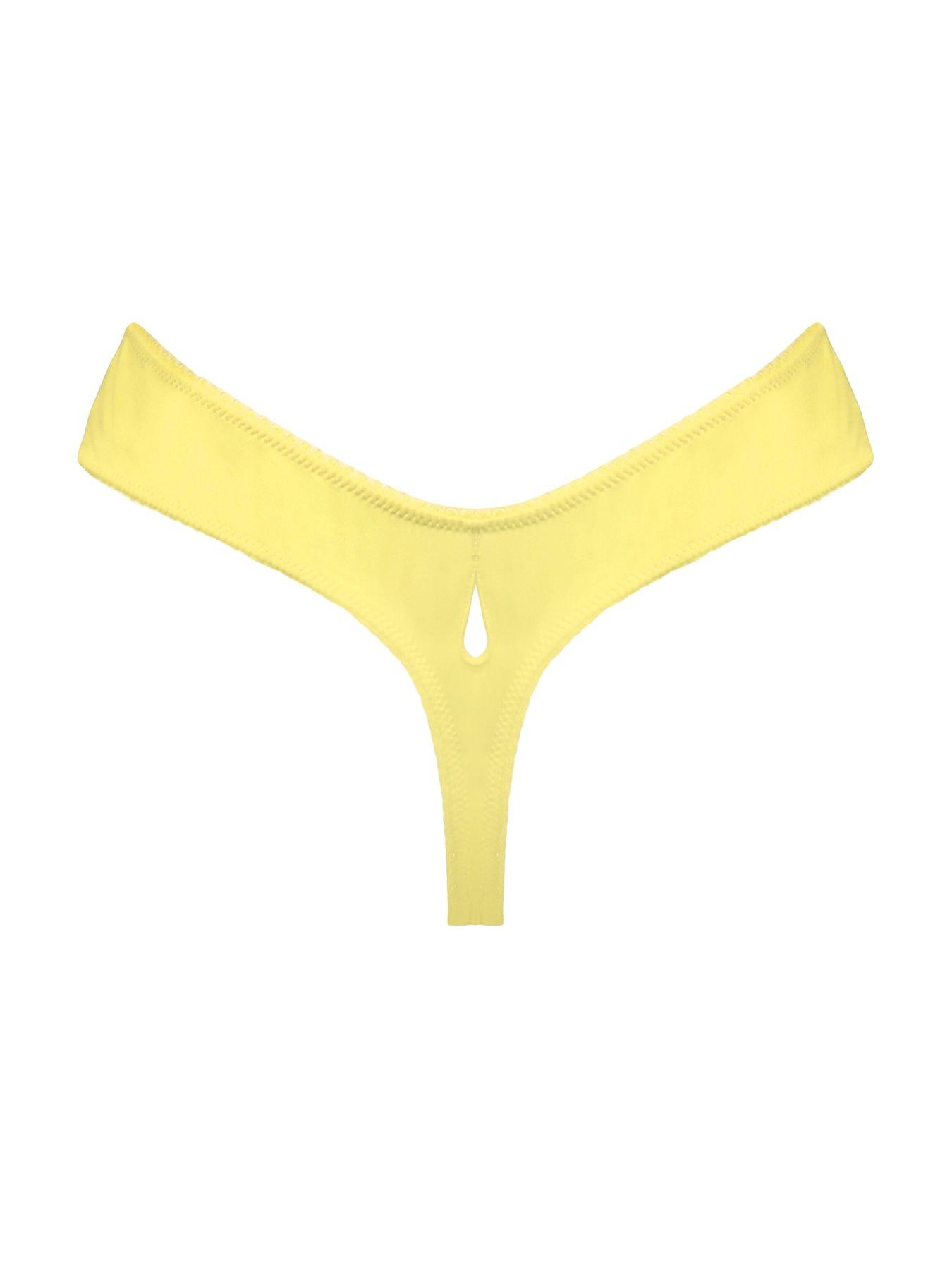  image of pour-moi-swoon-thong-light-yellow