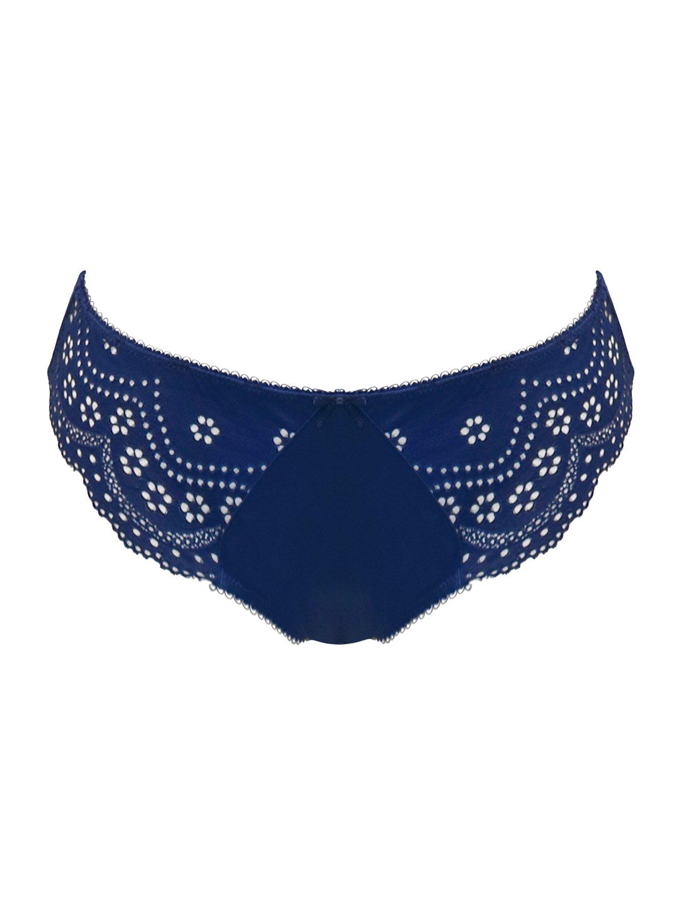  image of pour-moi-swoon-high-waist-brief-dark-blue