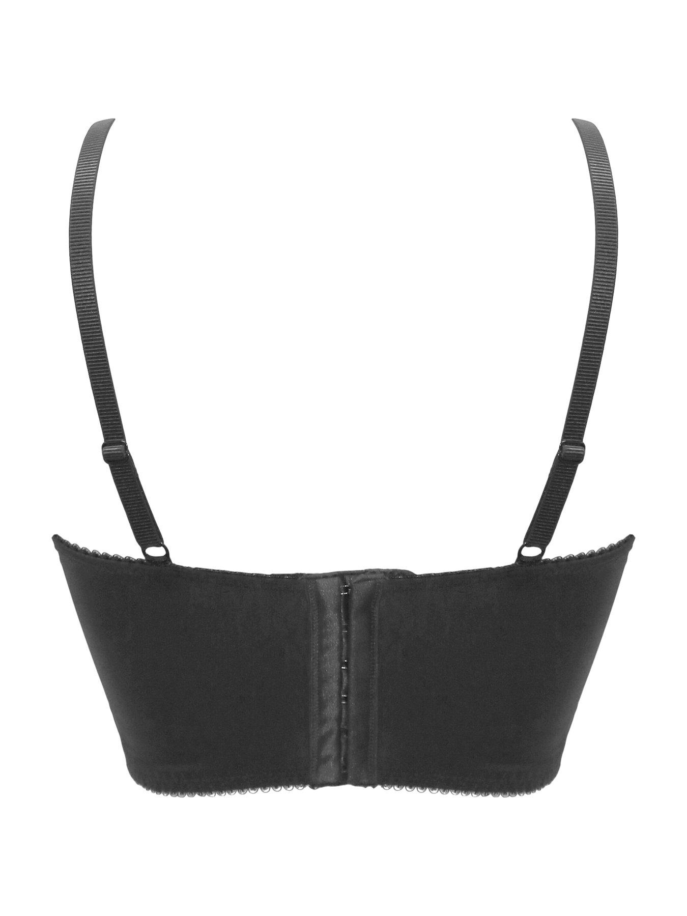  image of pour-moi-swoon-underwired-bustier-black