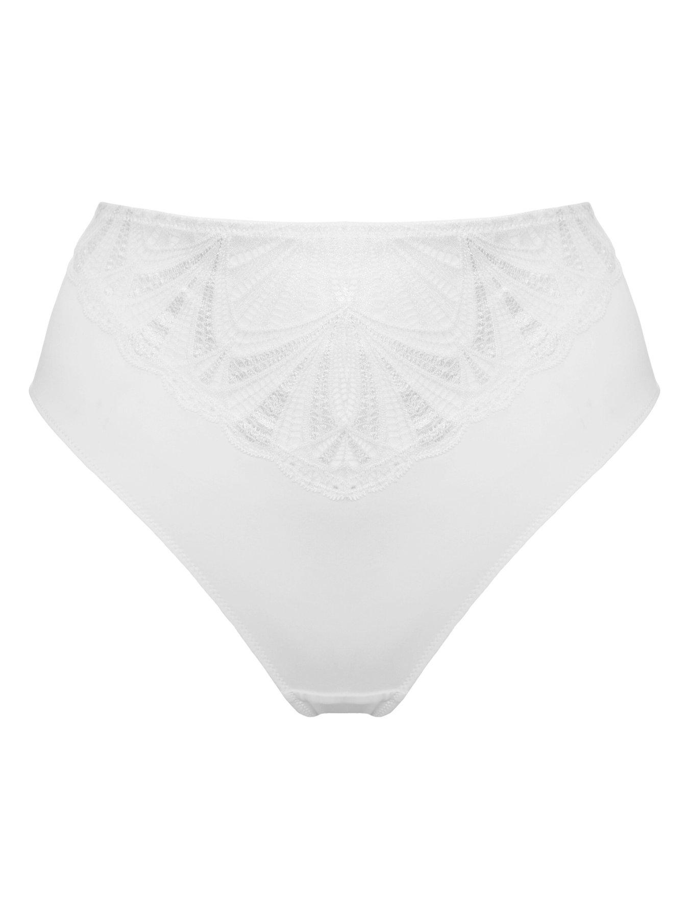  image of pour-moi-new-romance-high-waist-midi-brief-white