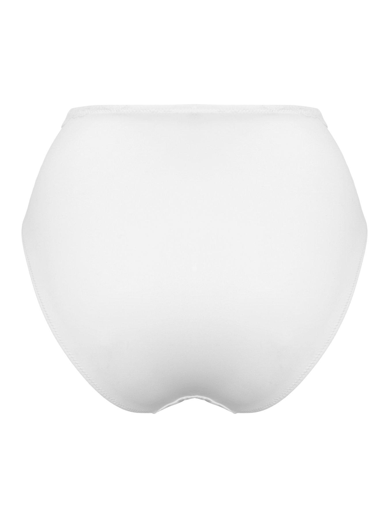  image of pour-moi-new-romance-high-waist-midi-brief-white