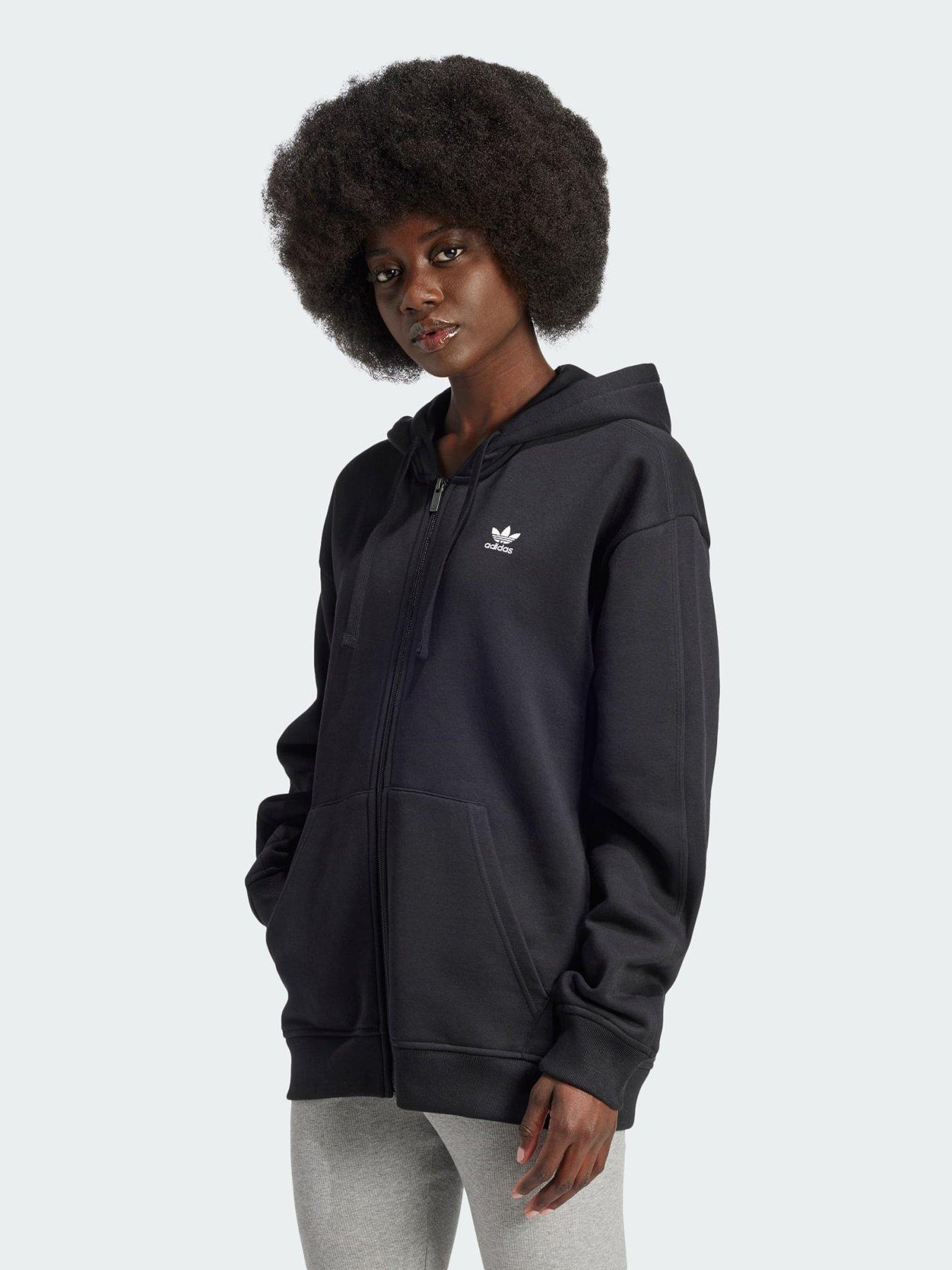 Adidas originals essential hoodie black hotsell