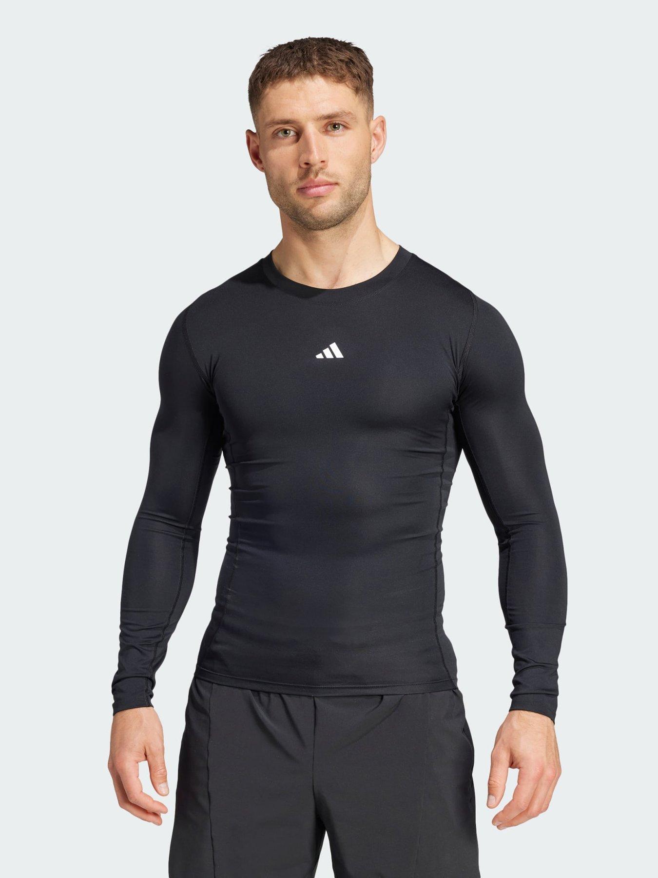  image of adidas-techfit-compression-training-long-sleeve-tee-black