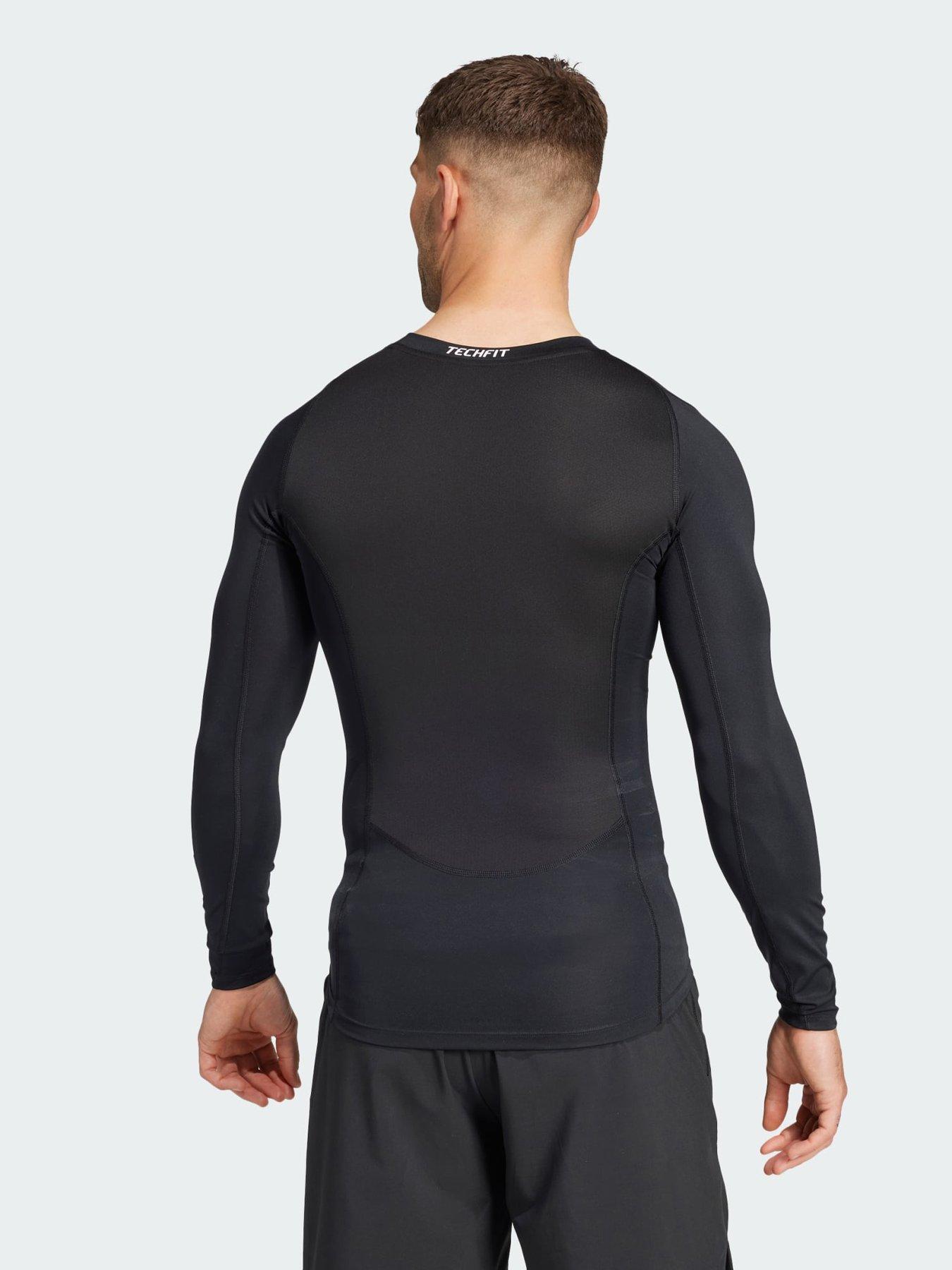 Image 2 of 5 of adidas Techfit Compression Training Long Sleeve Tee - Black