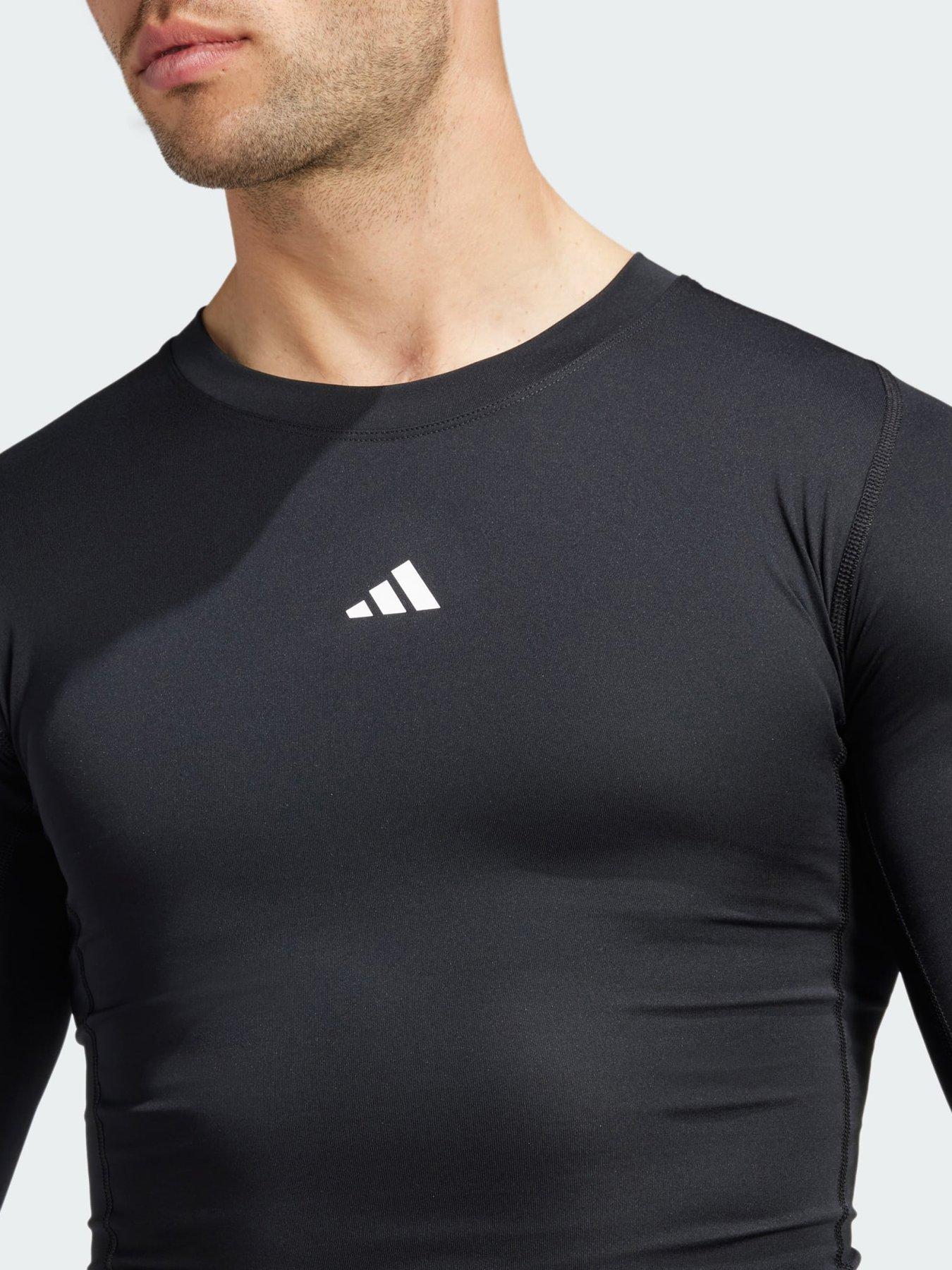 Image 3 of 5 of adidas Techfit Compression Training Long Sleeve Tee - Black