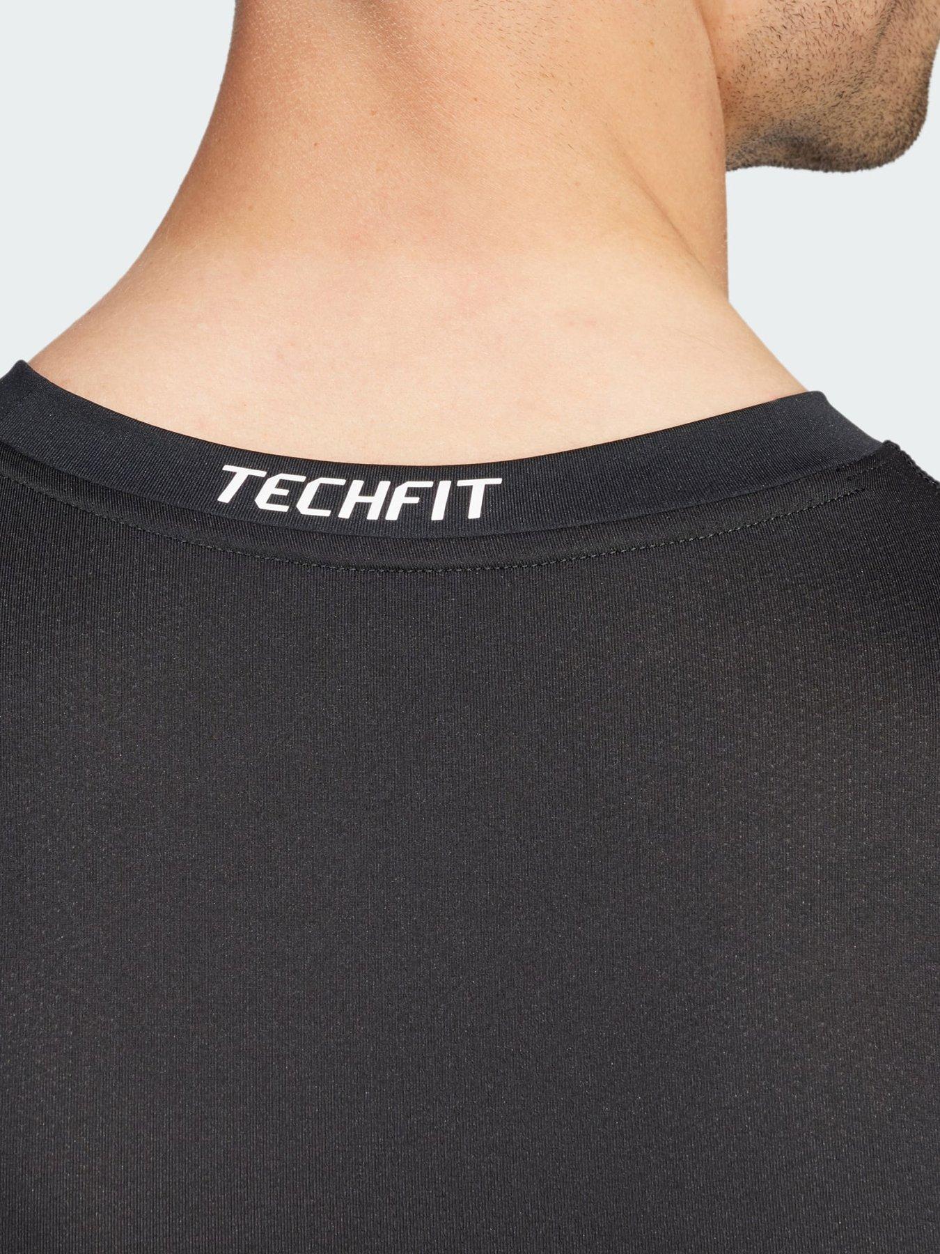 Image 4 of 5 of adidas Techfit Compression Training Long Sleeve Tee - Black