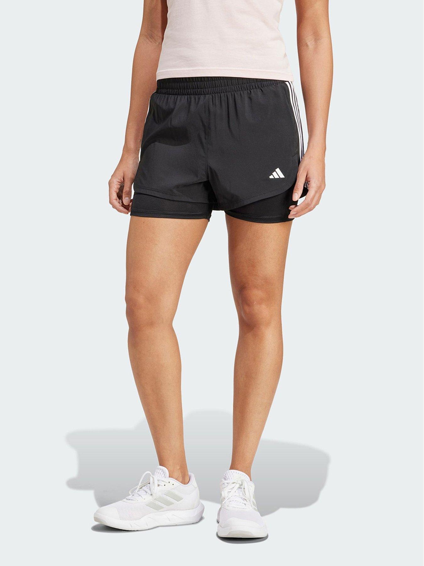 undefined Pacer 3-Stripes Training Woven Shorts - Black