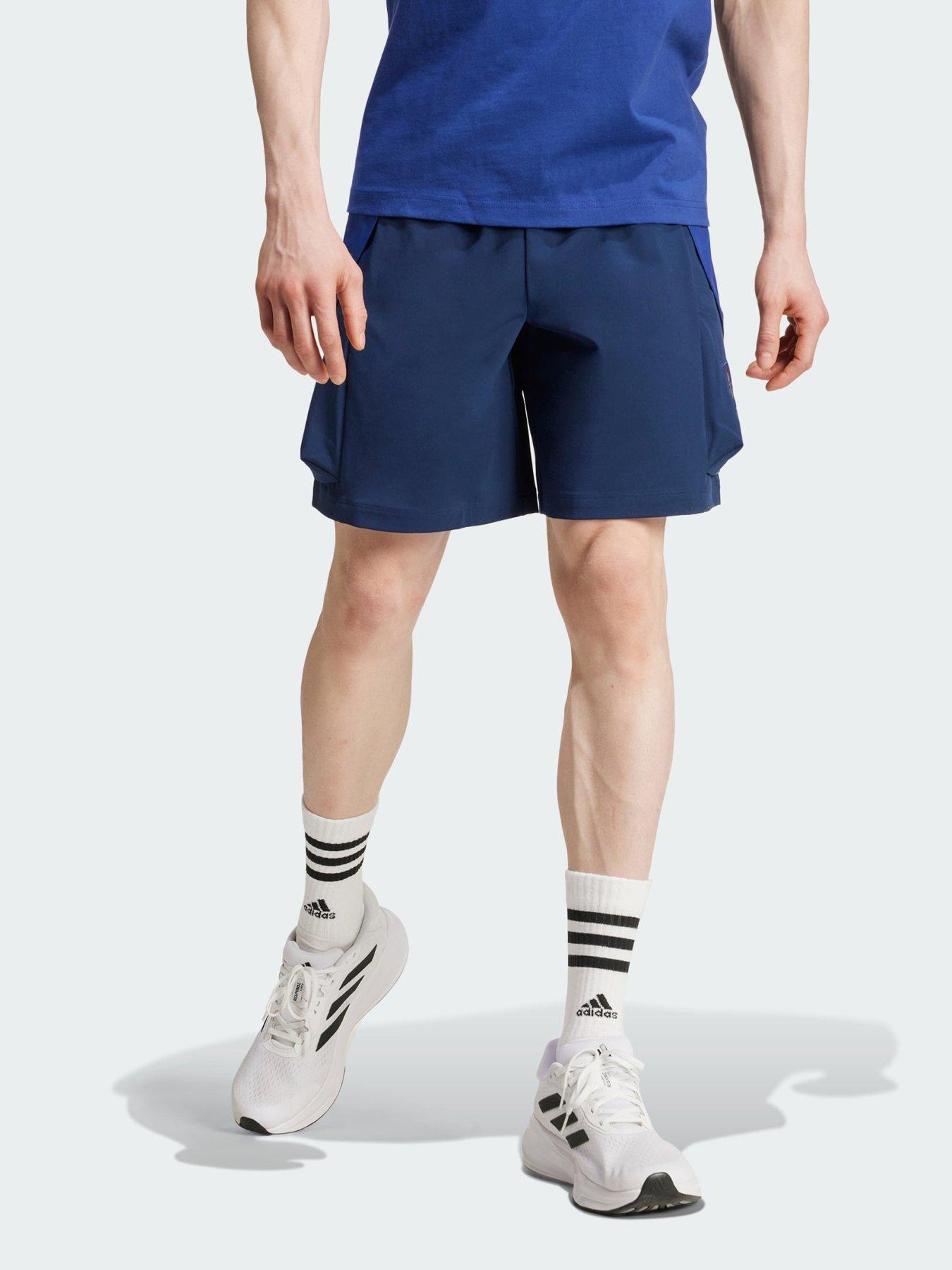 undefined Manchester United Seasonal Cargo Shorts - Blue