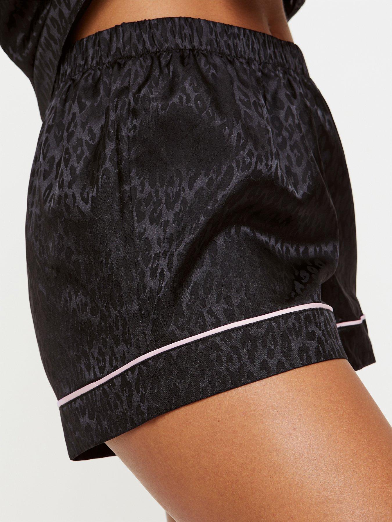 Image 4 of 4 of Ann Summers Signature Satin PJ Set - Black