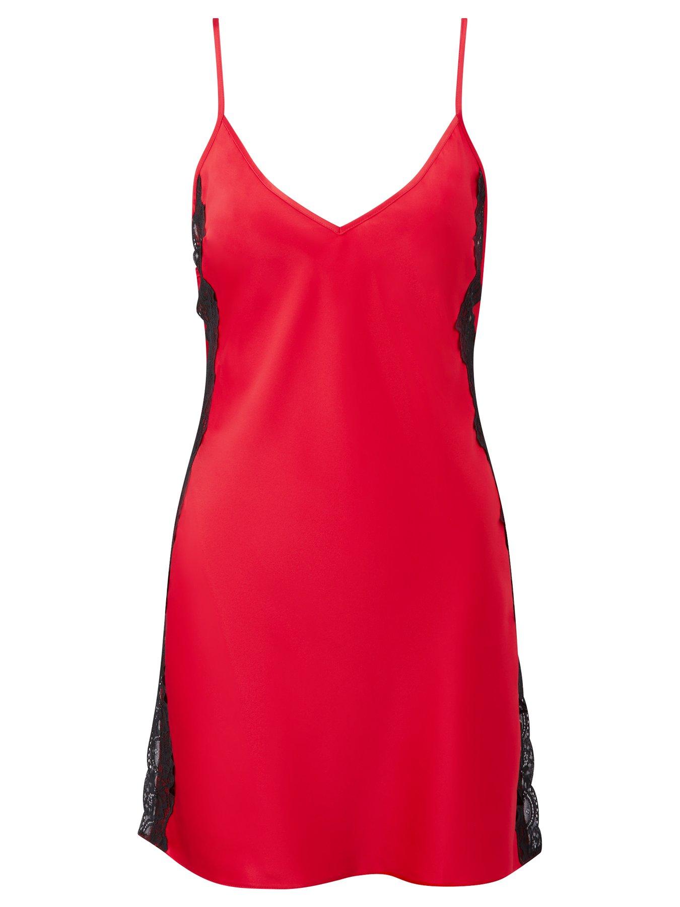 Image 4 of 4 of Ann Summers Rosalie Chemise - Red