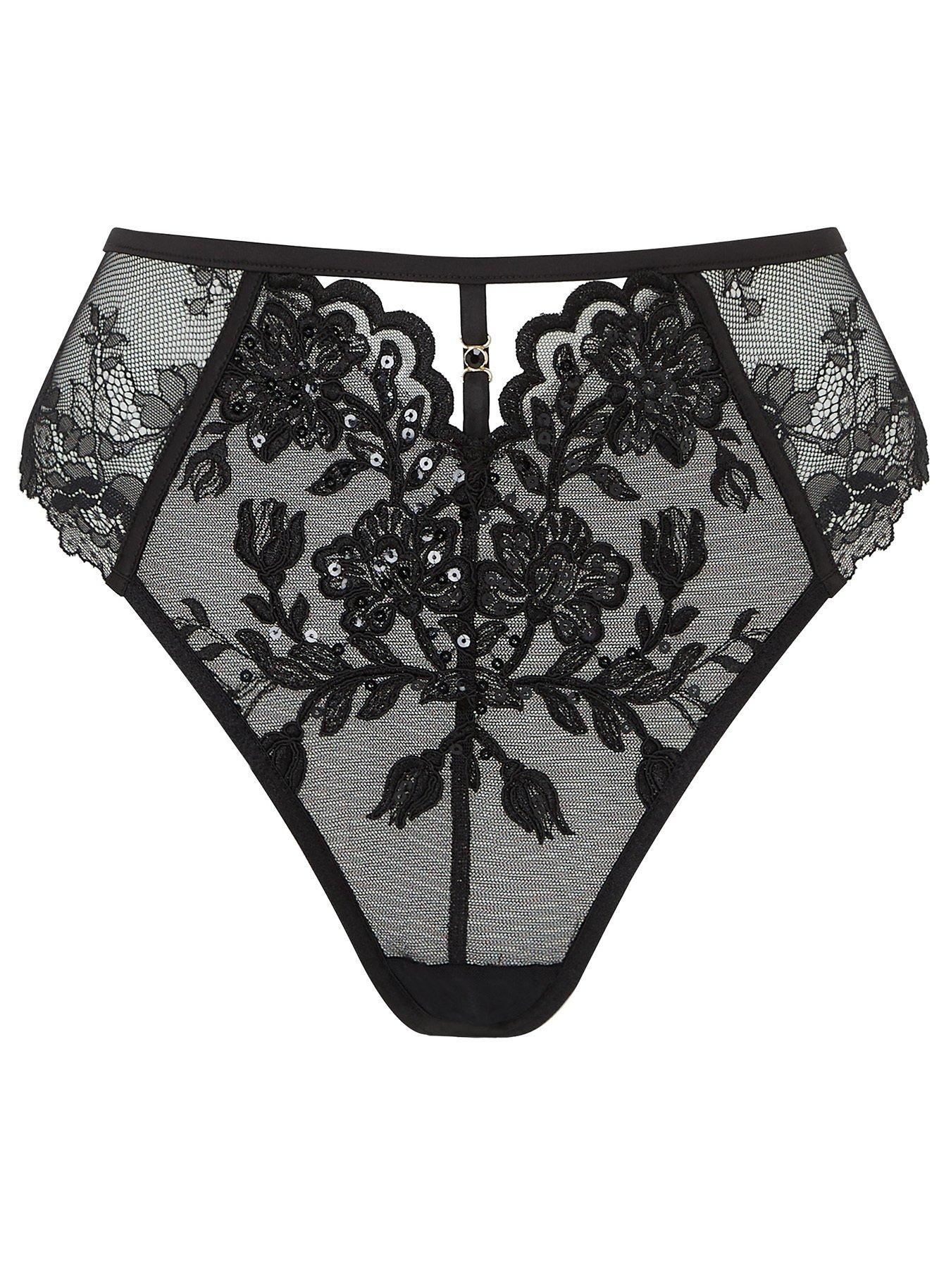  image of ann-summers-the-icon-high-waisted-brazilian-black
