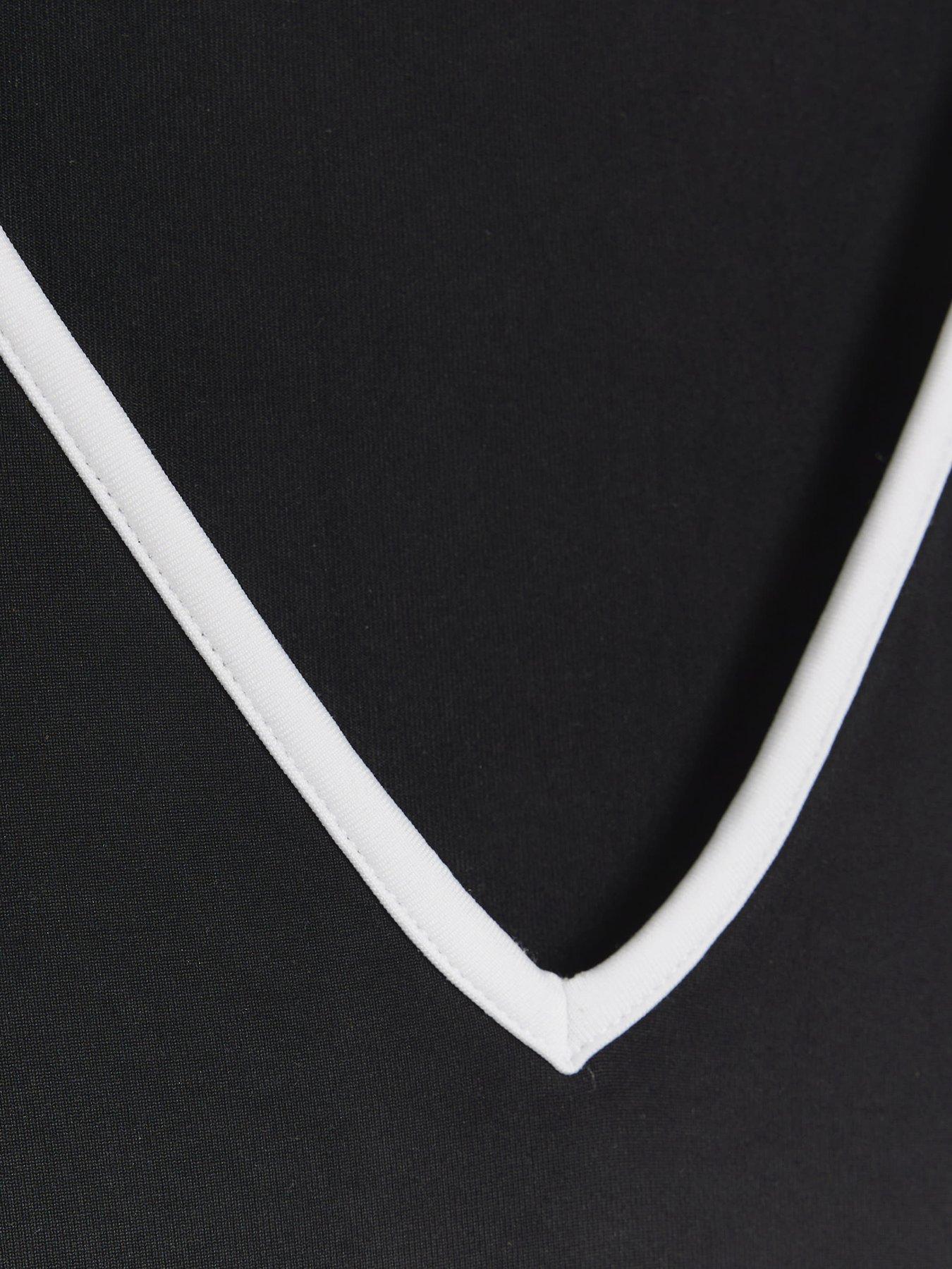 Image 5 of 5 of River Island Tipped Sleeveless Bodysuit - Black