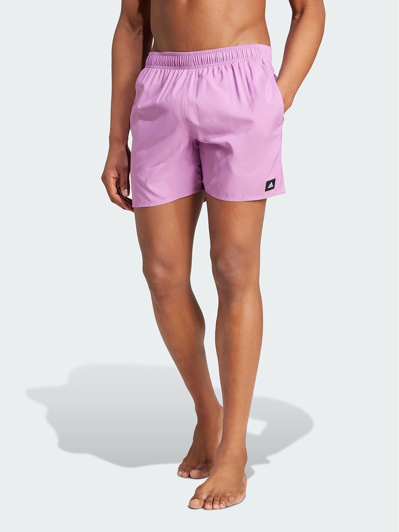 Image 1 of 5 of adidas Solid CLX Short-Length Swim Shorts