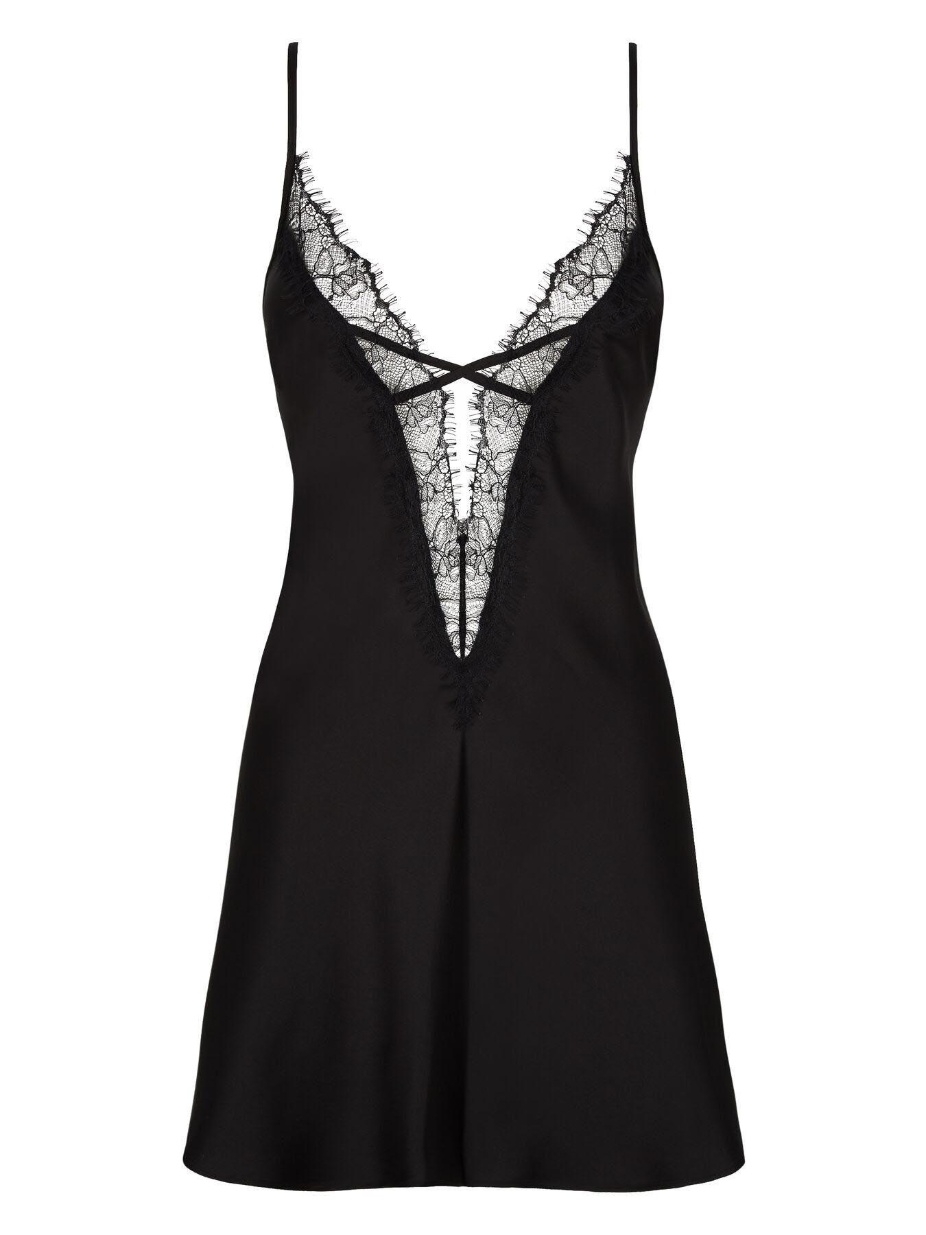 Image 4 of 4 of Ann Summers Cherryann&nbsp;Chemise - Black
