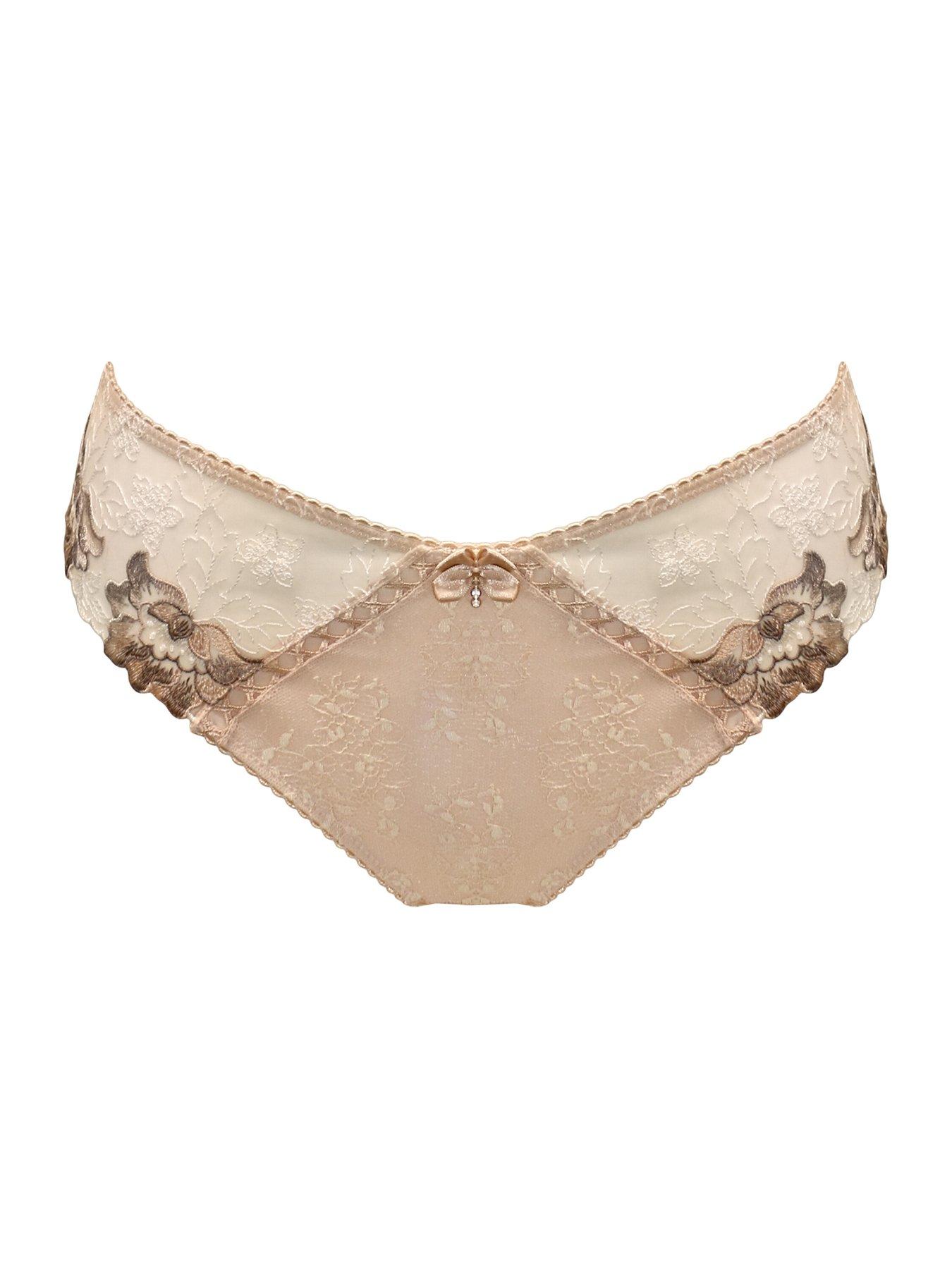 Image 3 of 4 of Pour Moi Sofia Embroidered Lace Bikini Brief