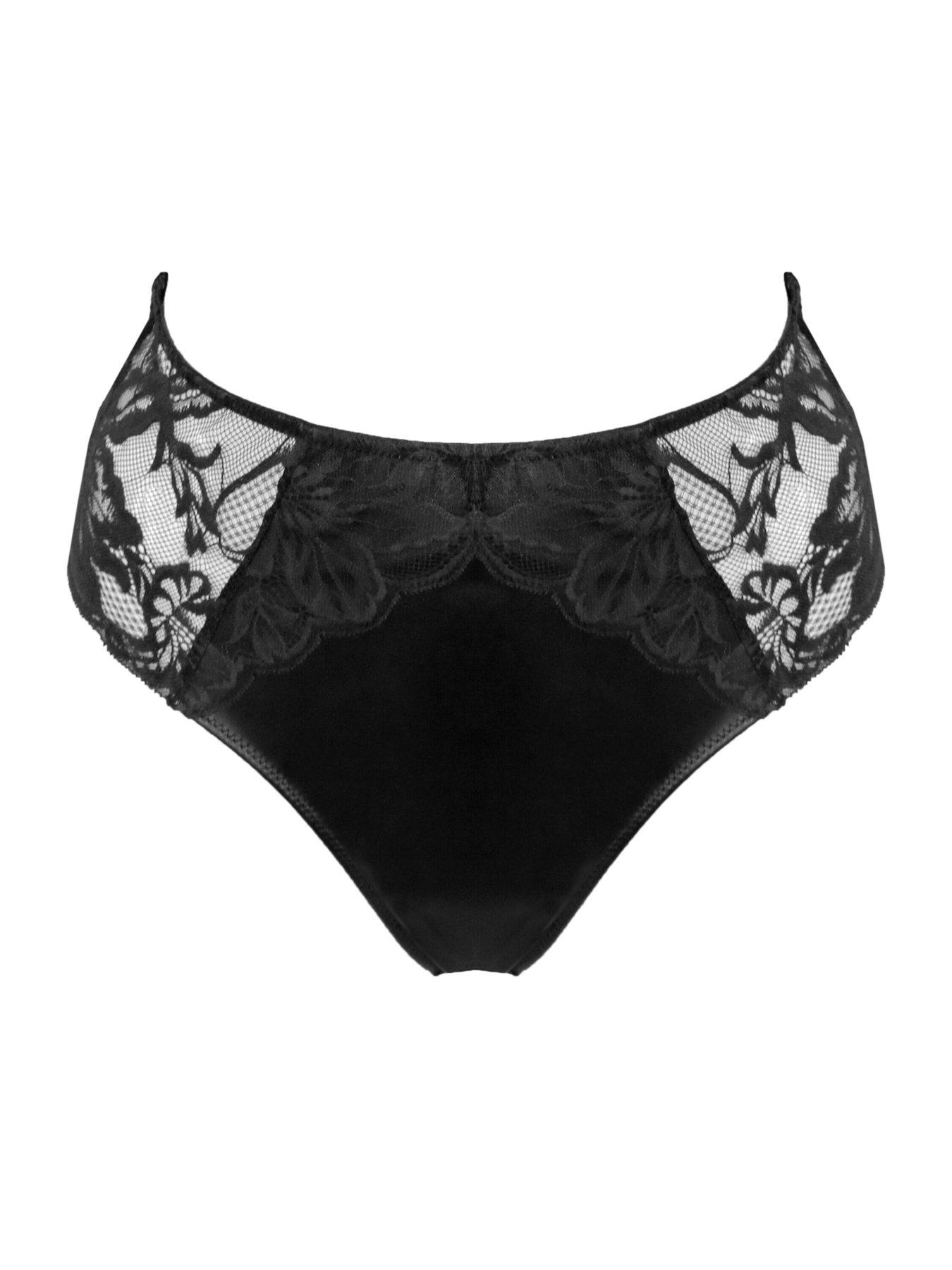 Image 3 of 4 of Pour Moi Onyx High-Waist High Leg Brazilian - Black