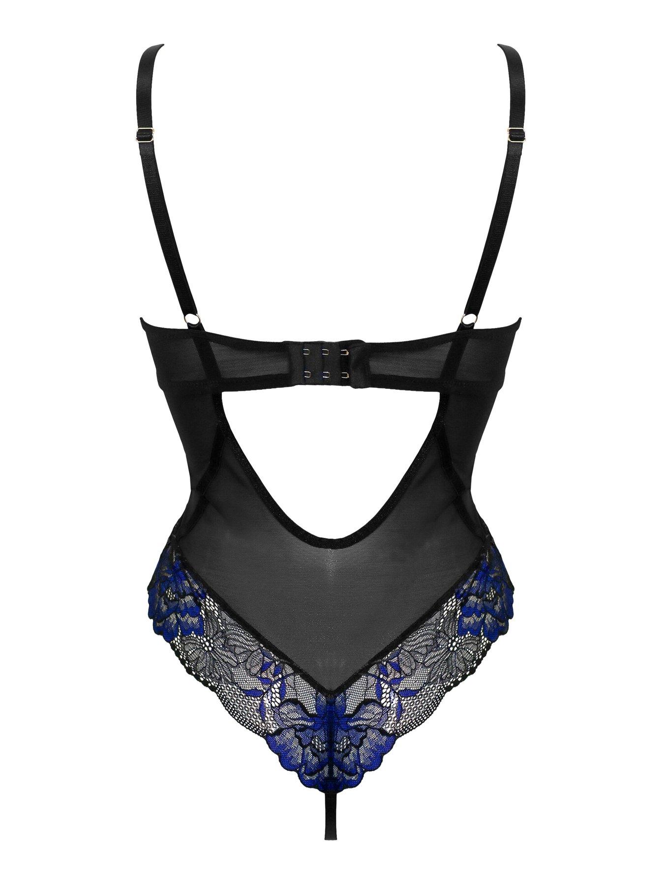 Image 4 of 4 of Pour Moi After Hours Underwired Thong Back Body - Black/Multi