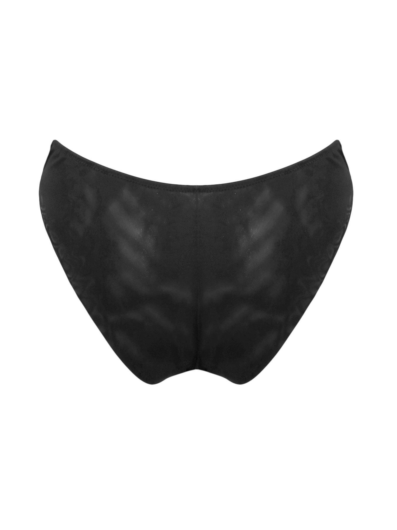 Image 4 of 4 of Pour Moi Intense Sequin Brazilian Brief - Black