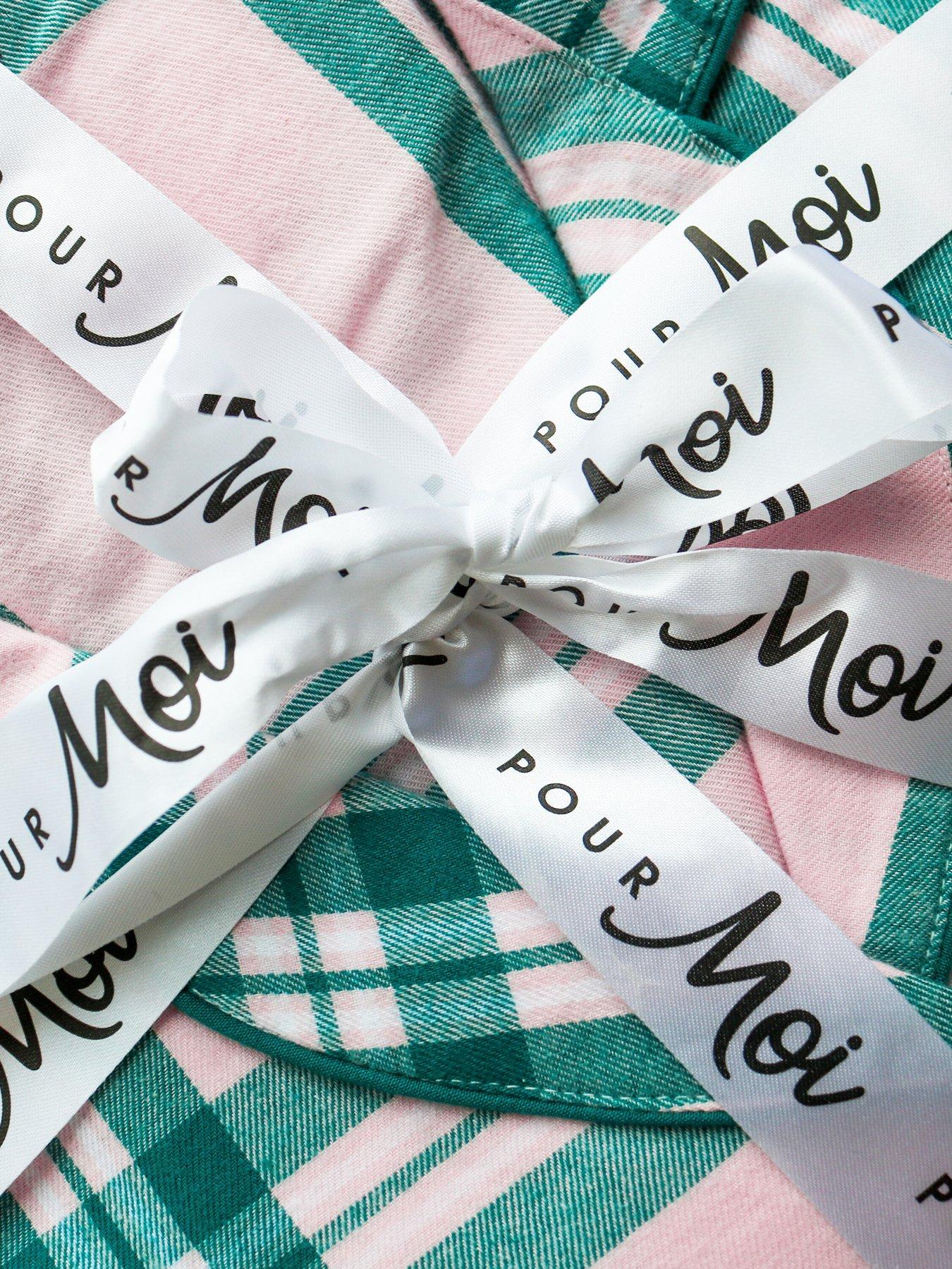  image of pour-moi-cosy-check-brushed-cotton-pyjama-gift-set