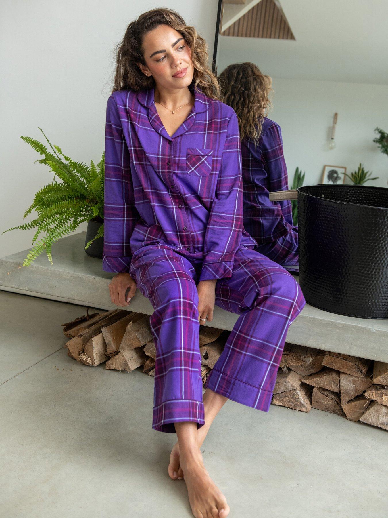 undefined Cosy Check Brushed Cotton Pyjama Gift Set