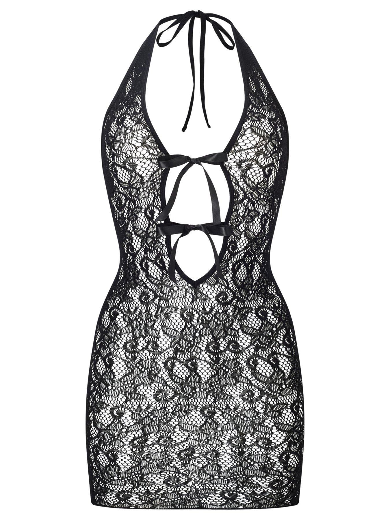 Image 4 of 4 of Ann Summers Extravaganza Dress - Black