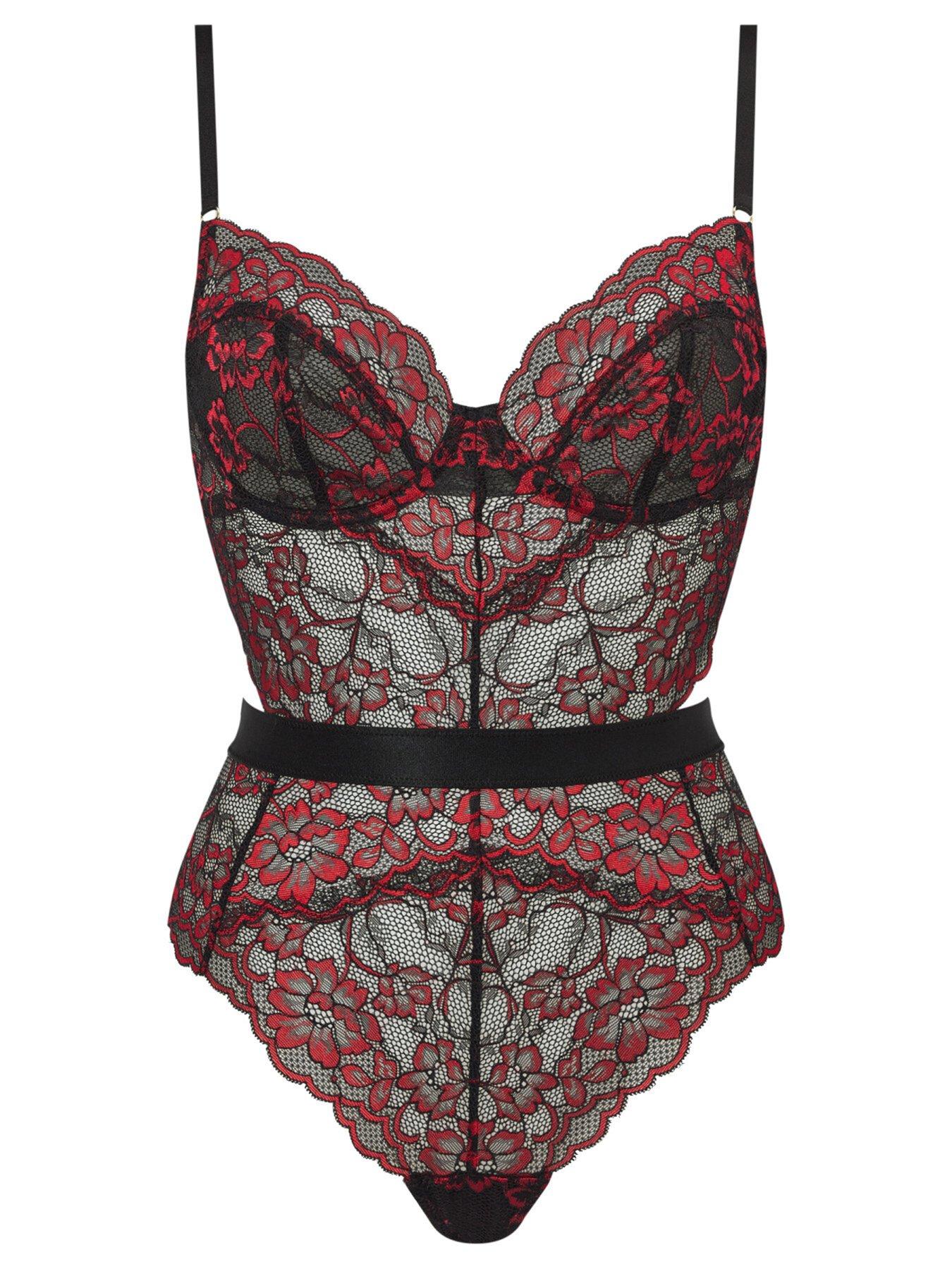  image of ann-summers-hold-me-tight-body-blackmulti