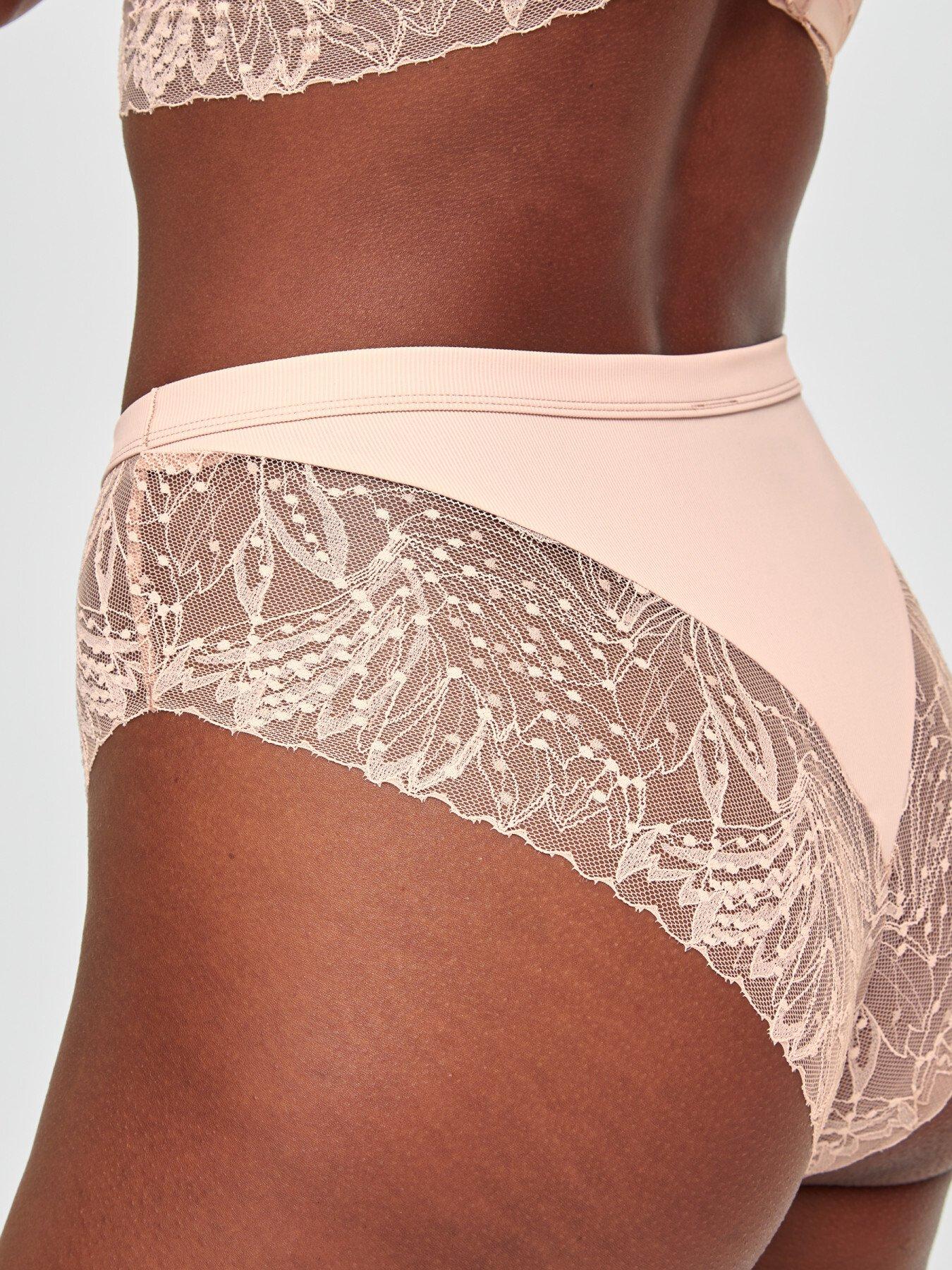 Image 3 of 4 of Knickerbox Louisa High-Rise Brazilian - Light Pink