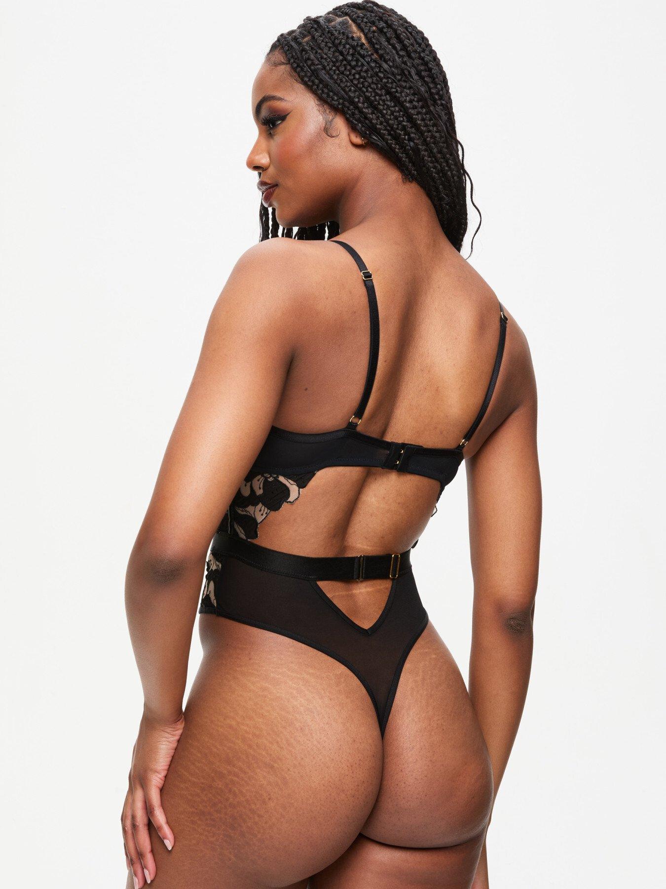  image of ann-summers-dark-side-crotchless-body-black
