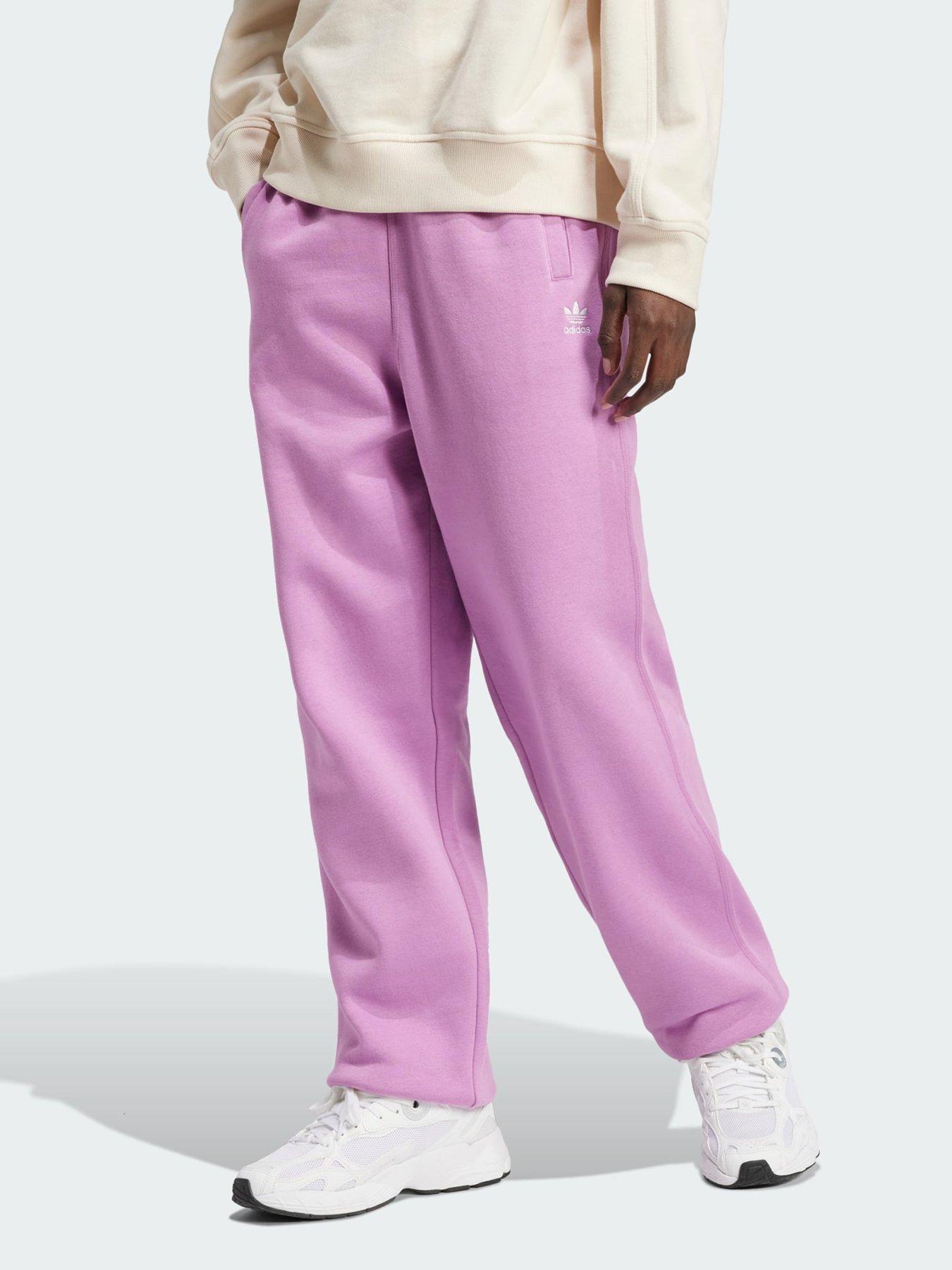 undefined Essentials Fleece Loose Joggers - Purple