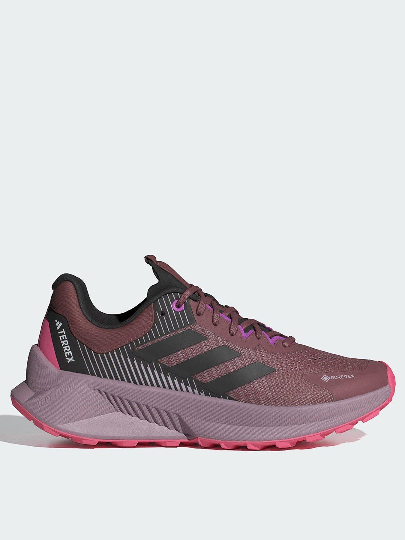  image of adidas-terrex-soulstride-flow-gore-tex-shoes-dark-red