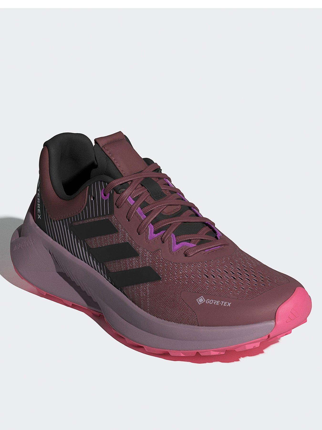  image of adidas-terrex-soulstride-flow-gore-tex-shoes-dark-red