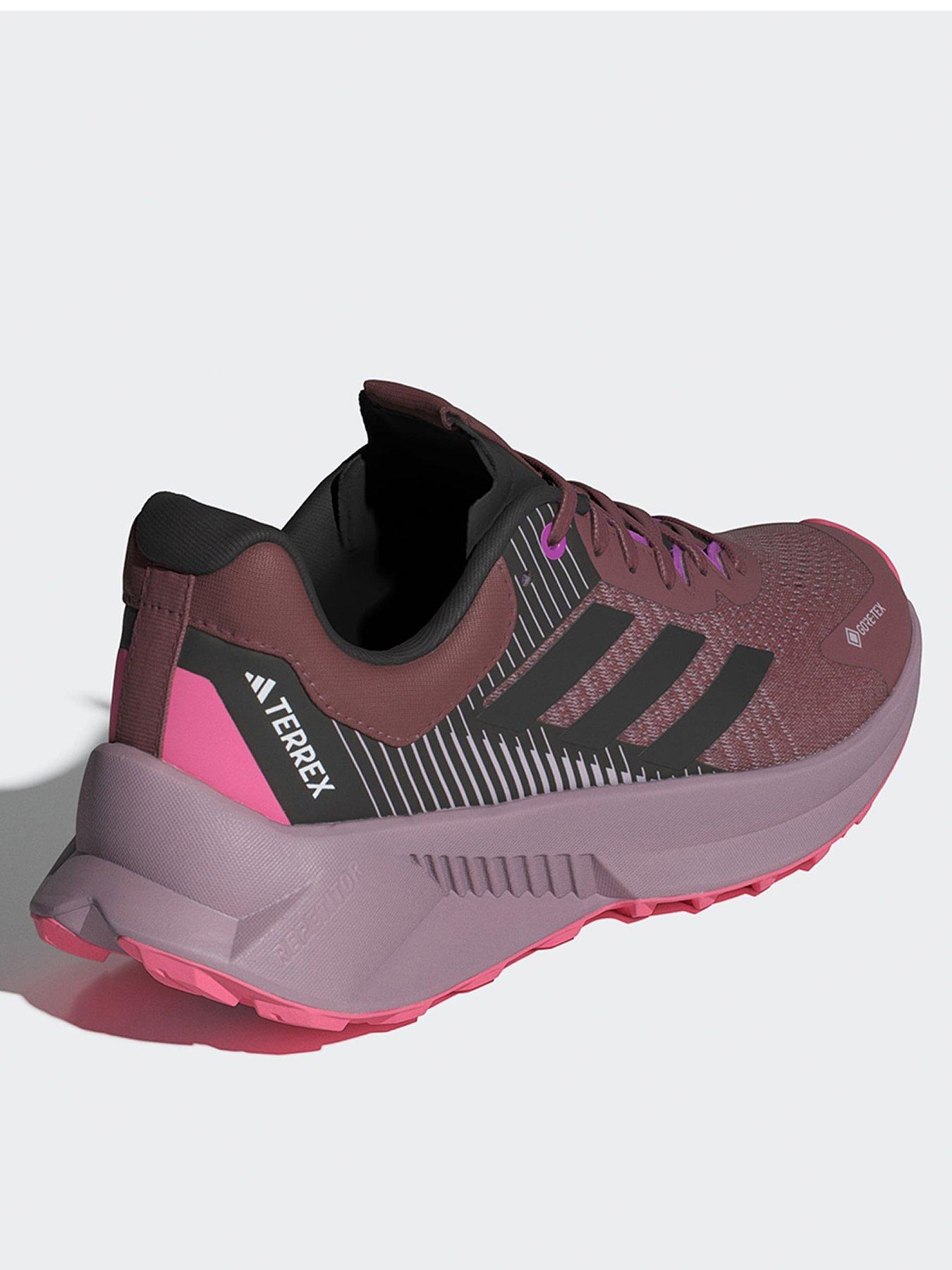  image of adidas-terrex-soulstride-flow-gore-tex-shoes-dark-red