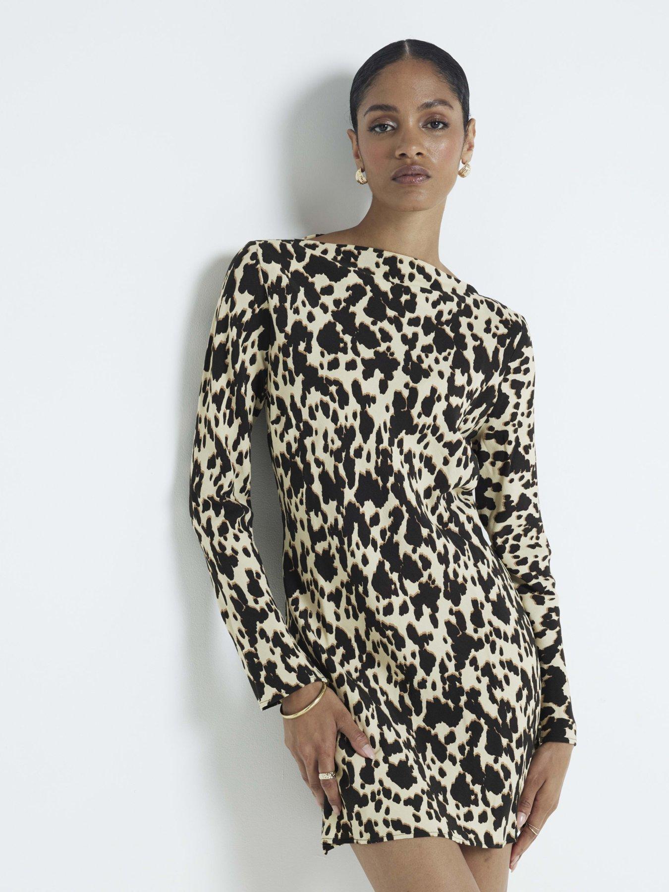 River island fashion leopard dress