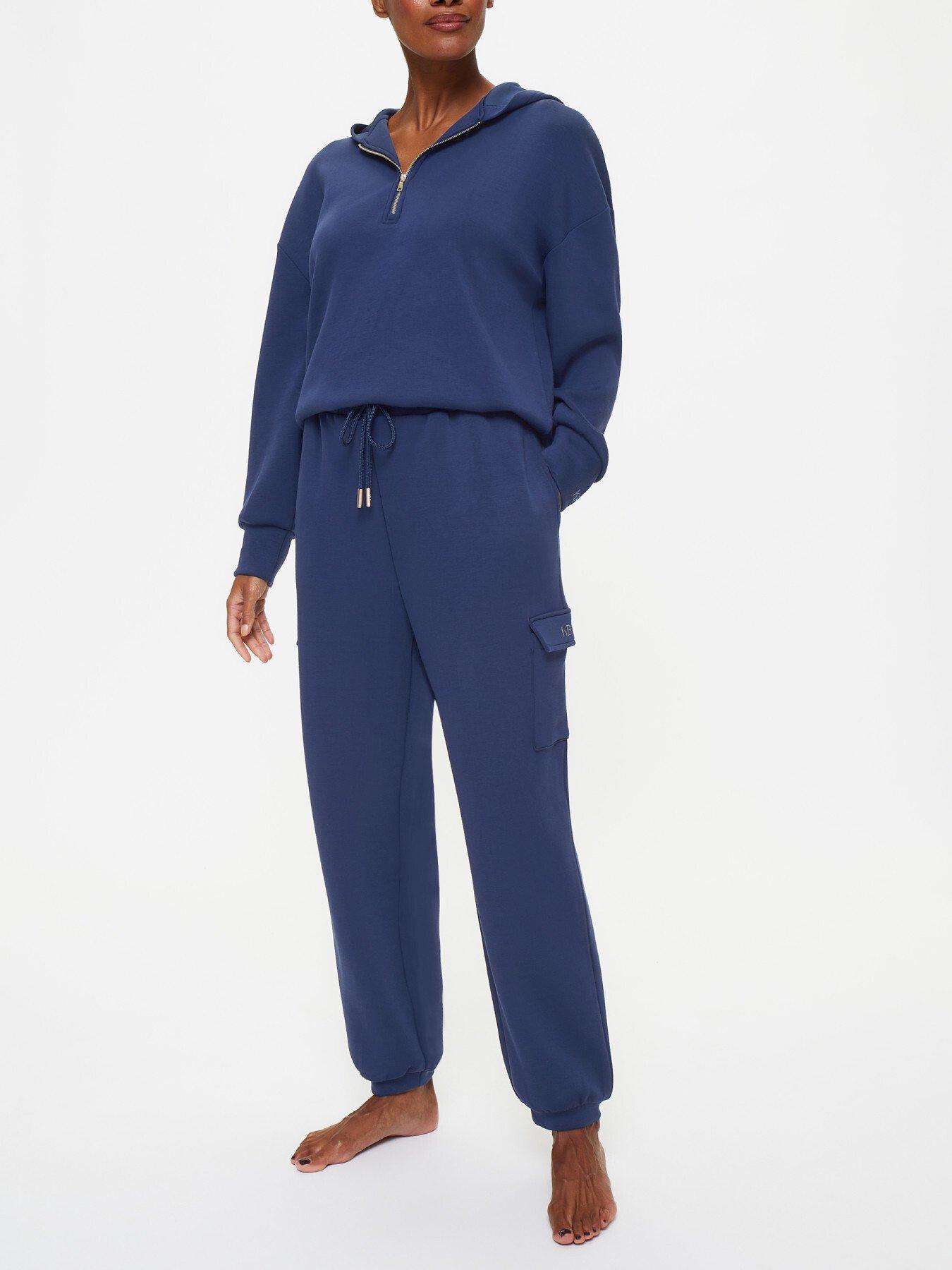 undefined Sarina Scuba Sweat Jogger - Dark Blue