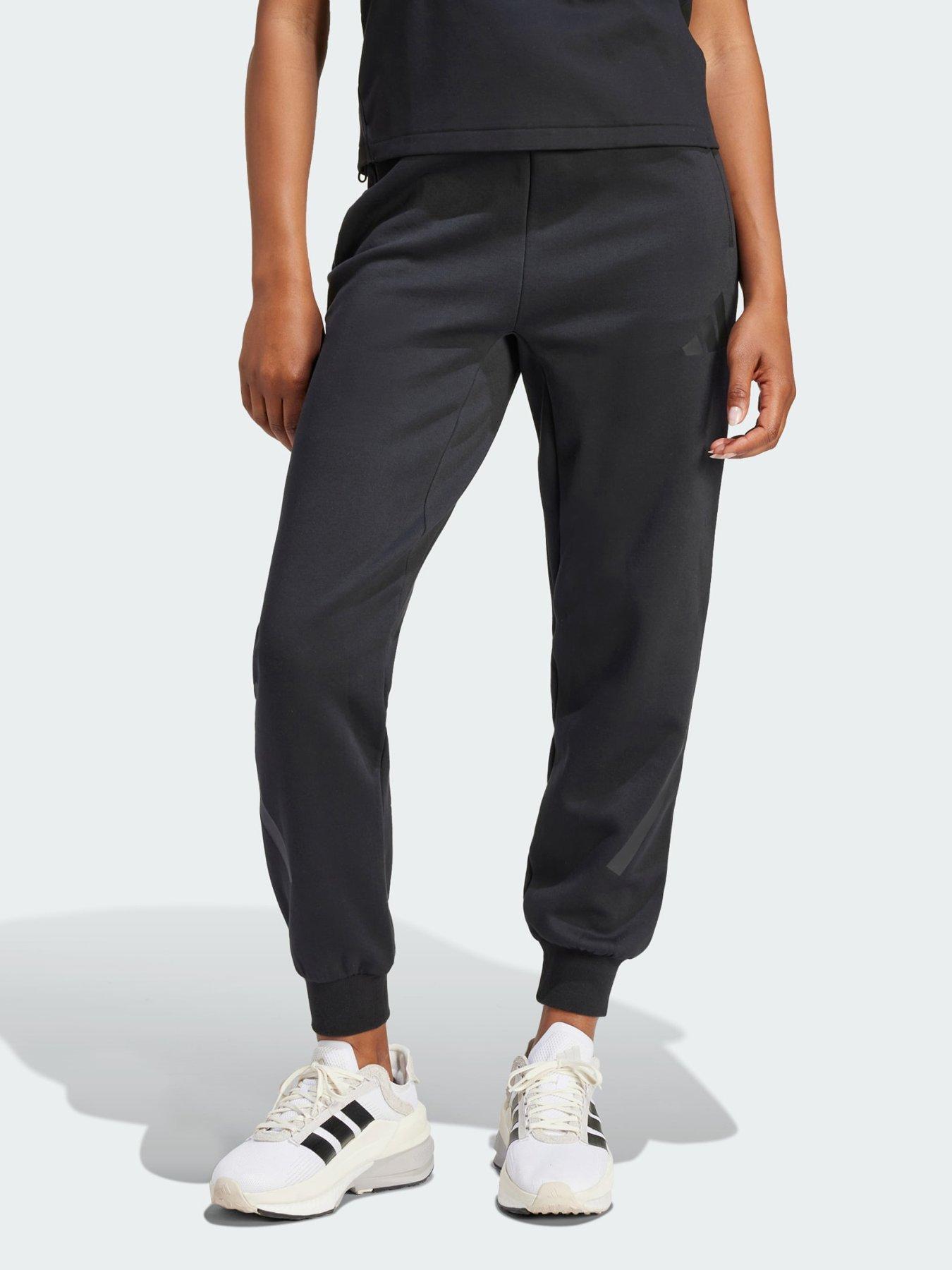 front image of adidas-zne-pants-black