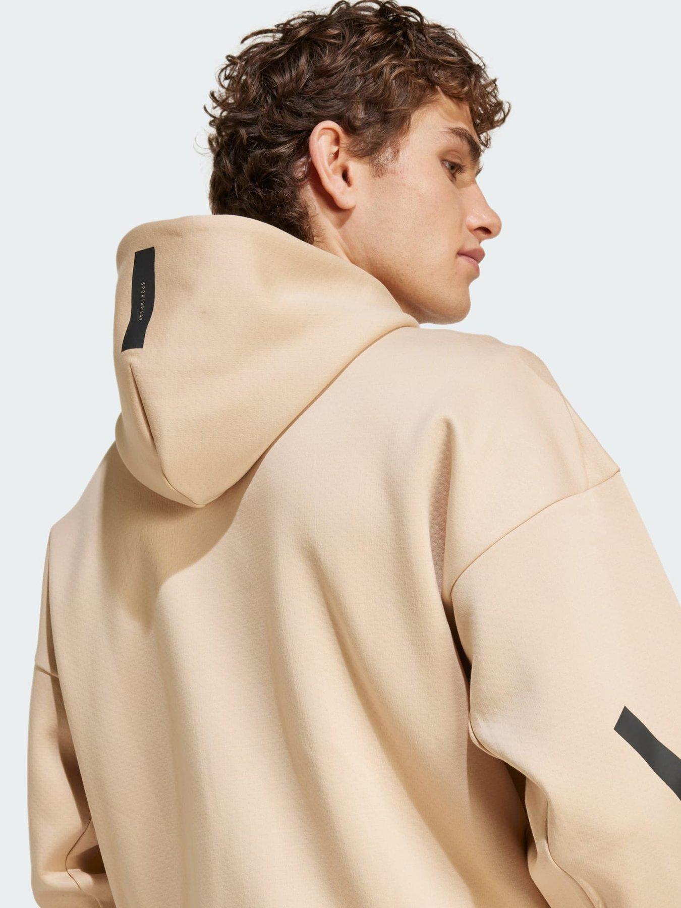 Image 3 of 5 of adidas Z.N.E. Full-Zip Hooded Tracksuit&nbsp;Jacket - Beige