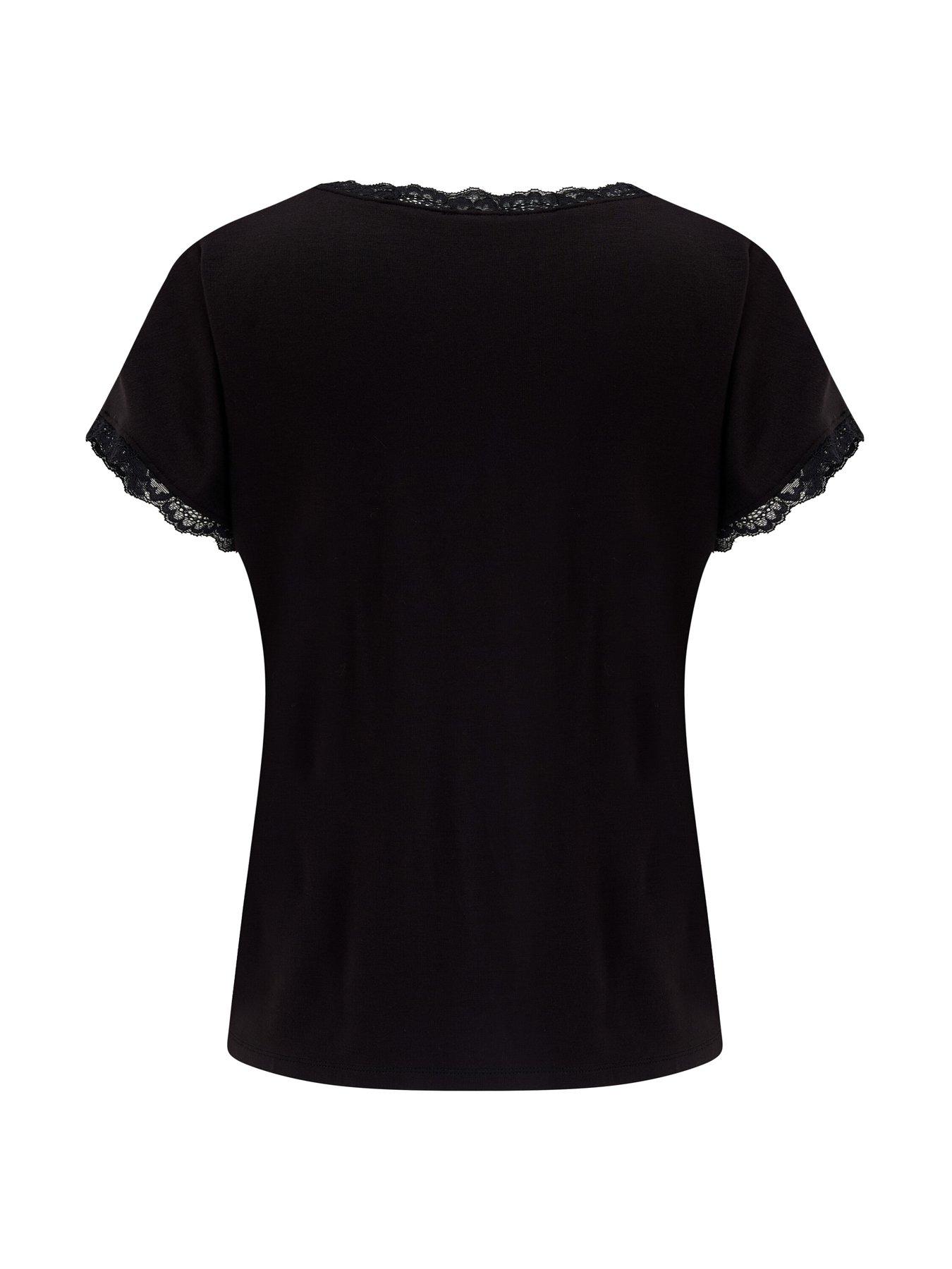  image of pour-moi-sofa-loves-lace-hidden-support-t-shirt