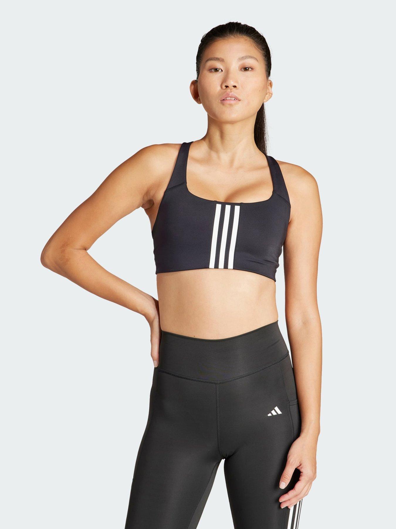  image of adidas-powerimpact-training-medium-support-3-stripes-bra-black